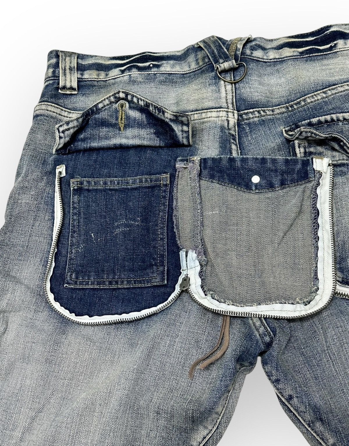PPFM × Seditionaries PPFM Bondage Curve Banana Biker Denim Jeans Size US 34 / EU 50 - 14 Thumbnail