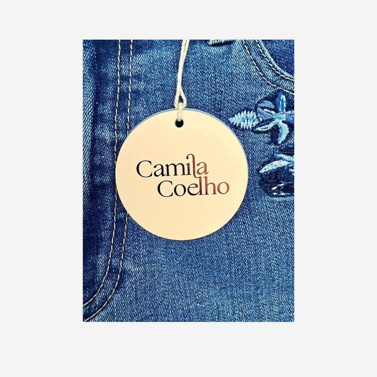 Camila Coelho Camila Coelho Women’s Blue Straight Ankle Jeans Sz 8 Size 30" / US 8 / IT 44 - 9 Thumbnail