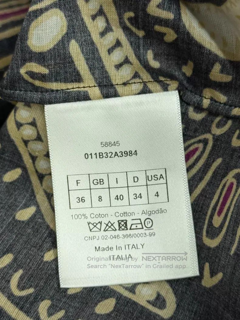 Dior Dior African graffiti blue brown light and thin all-cotton Size XS / US 0-2 / IT 36-38 - 5 Thumbnail