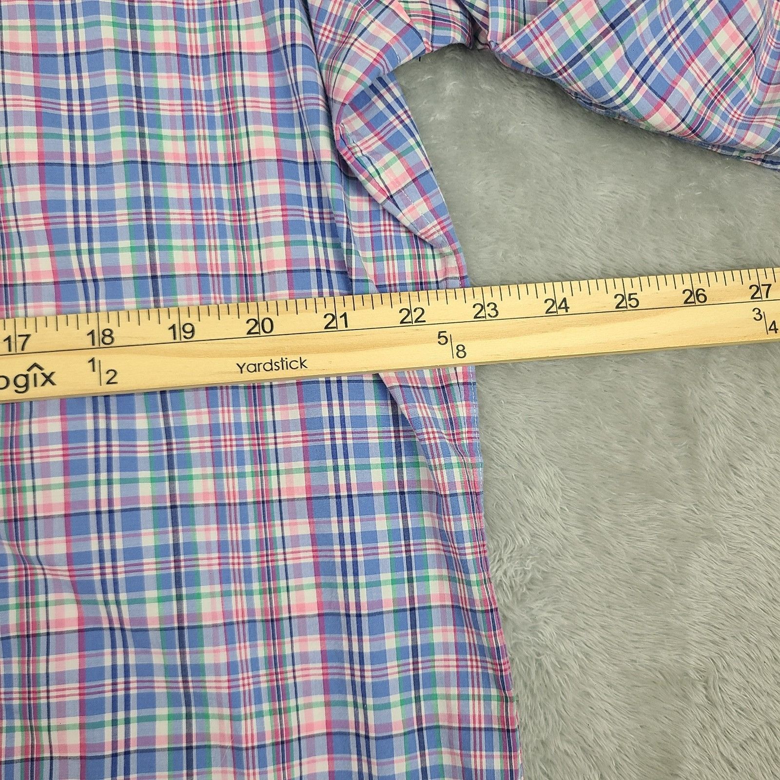Ralph Lauren Ralph Lauren Mens Size Large Multi-Color Plaid Stretch Butto Size US L / EU 52-54 / 3 - 6 Thumbnail