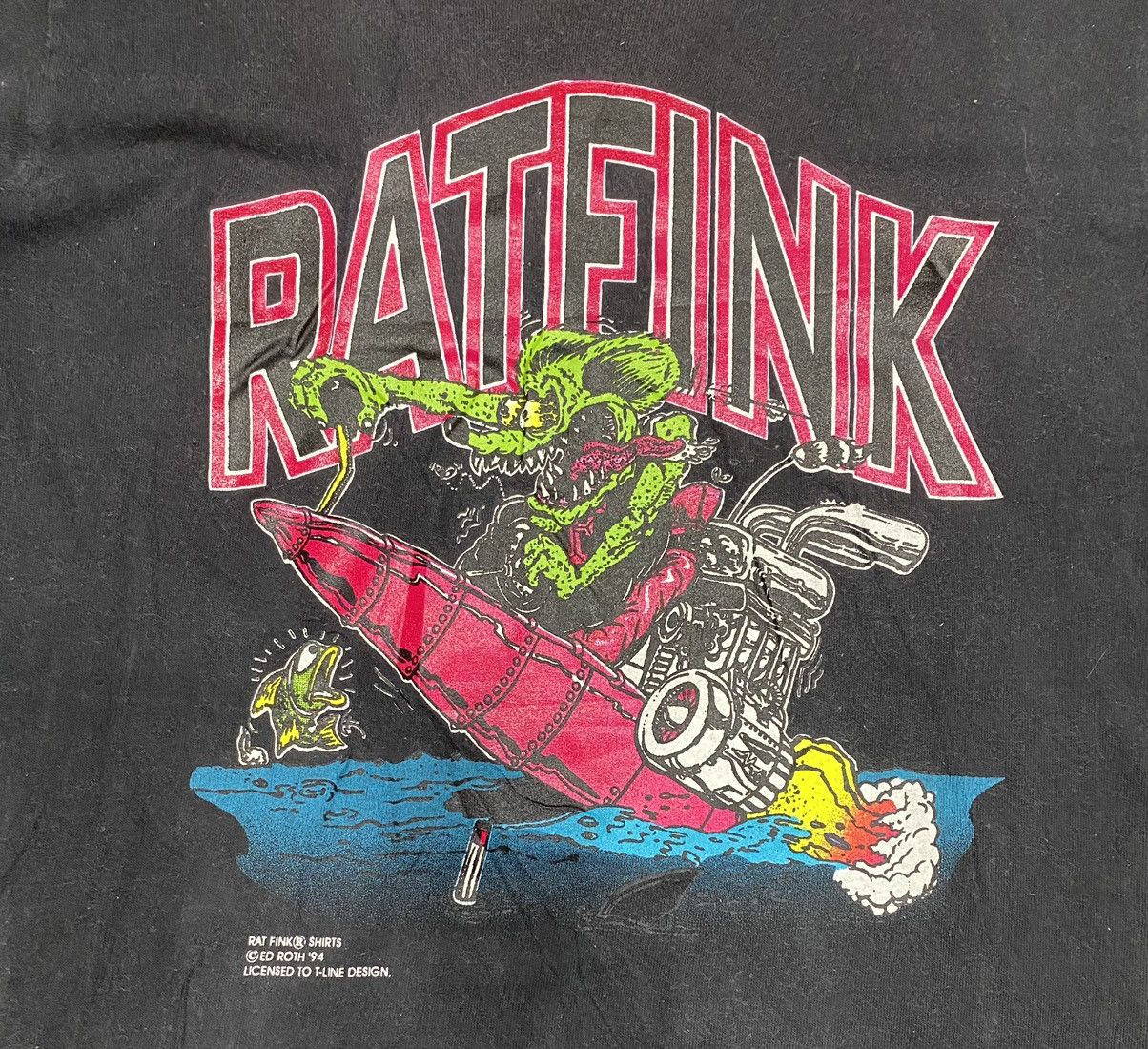 Band Tees × Vintage Vintage Printed Rat Fink Tee Shirt Size US S / EU 44-46 / 1 - 9 Thumbnail