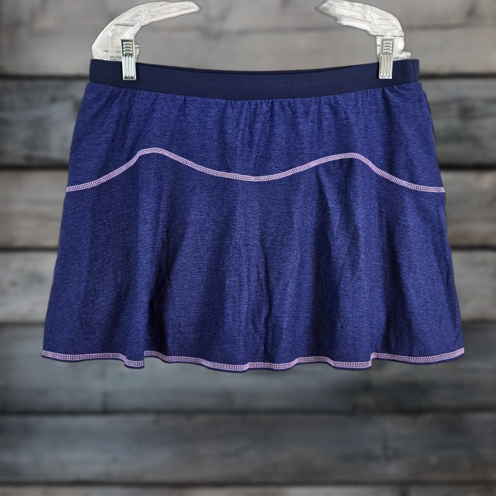 Vintage Tail Womens Skort L Blue Purple Pull On Athletic Summer Activewear Size ONE SIZE - 1 Thumbnail