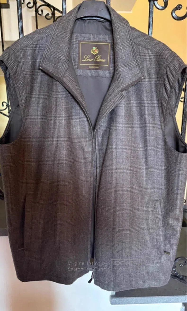 Loro Piana Pure cashmere vest storm system