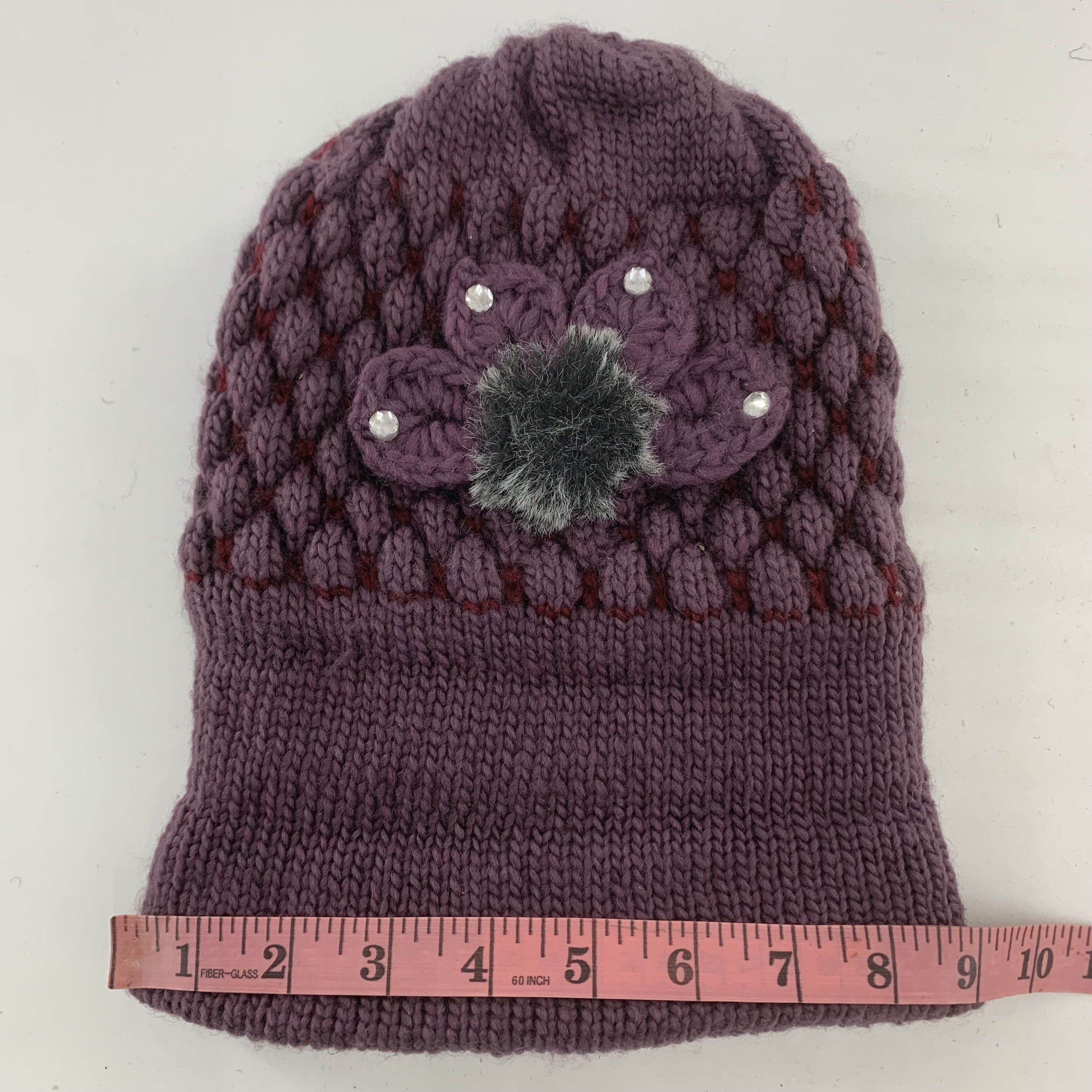 Handmade × Vintage Vintage Knitted Beanie Hat Snowcap Size ONE SIZE - 7 Thumbnail