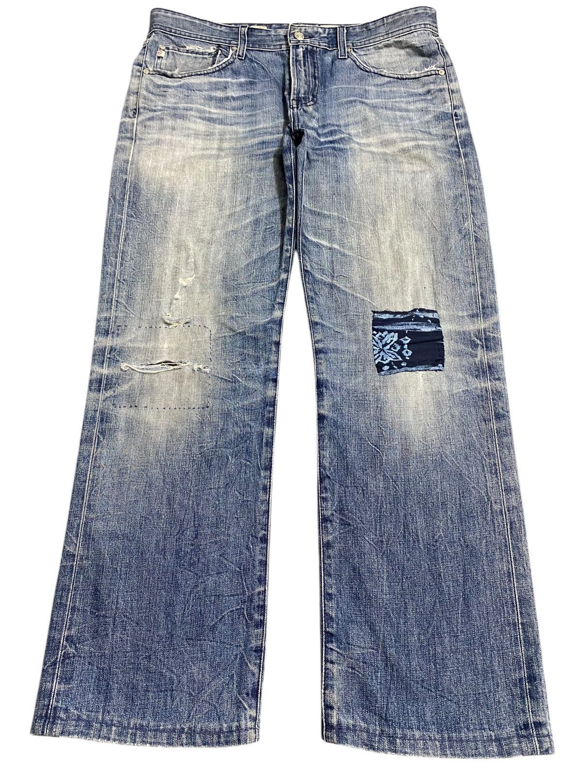AG Adriano Goldschmied Vintage Adriano Goloschmieo Faded Distressed Loose Jeans Size US 36 / EU 52 - 1 Thumbnail