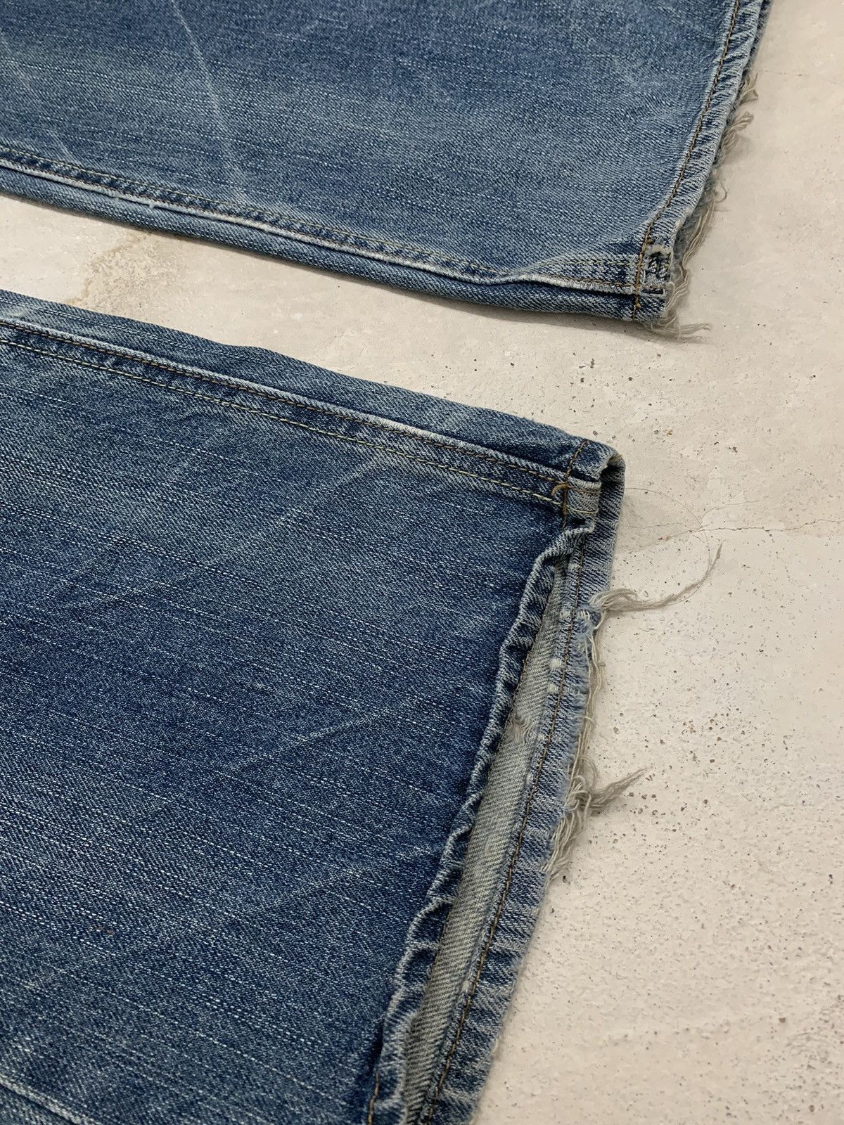 Hysteric Glamour × Japanese Brand Jack Serika Distressed Flare Whisker Arrow Embroidery Y2K Size US 33 - 6 Thumbnail