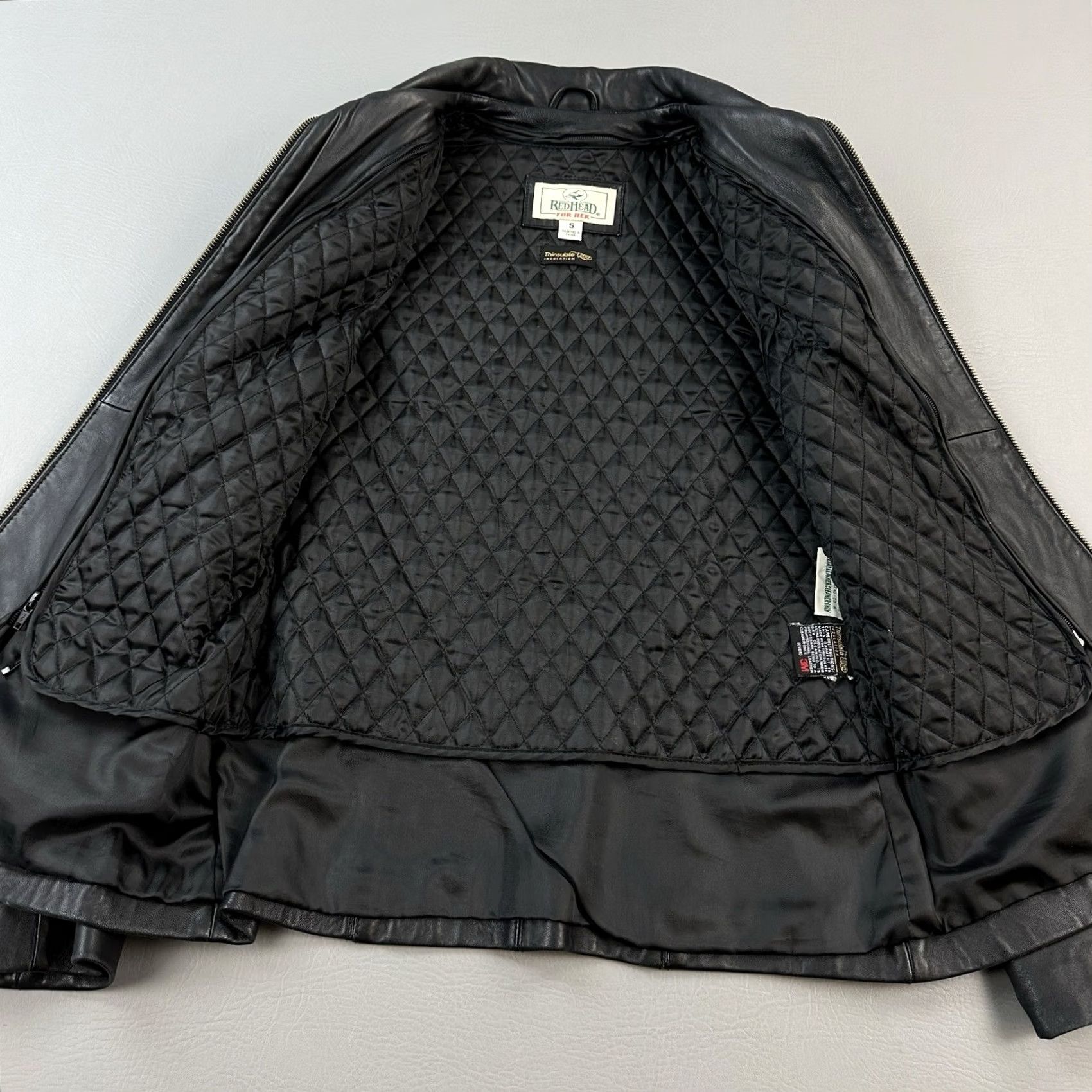 Vintage VINTAGE RedHead Jacket Womens S Black Leather Thinsulate Removable Liner Size S / US 4 / IT 40 - 6 Thumbnail