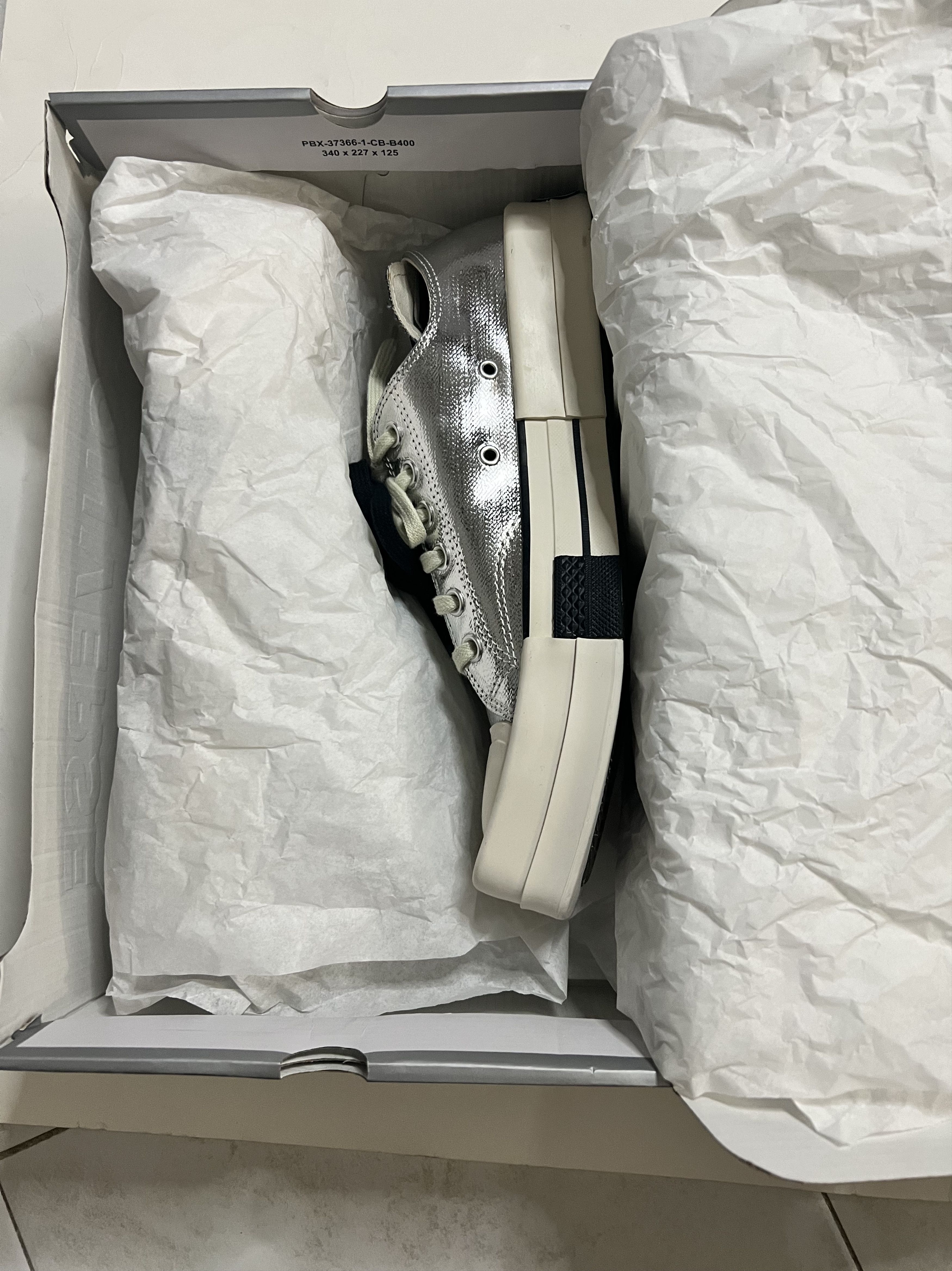 image of Converse Turbodrk Chuck Shoes in Silver, Men's (Size 10)
