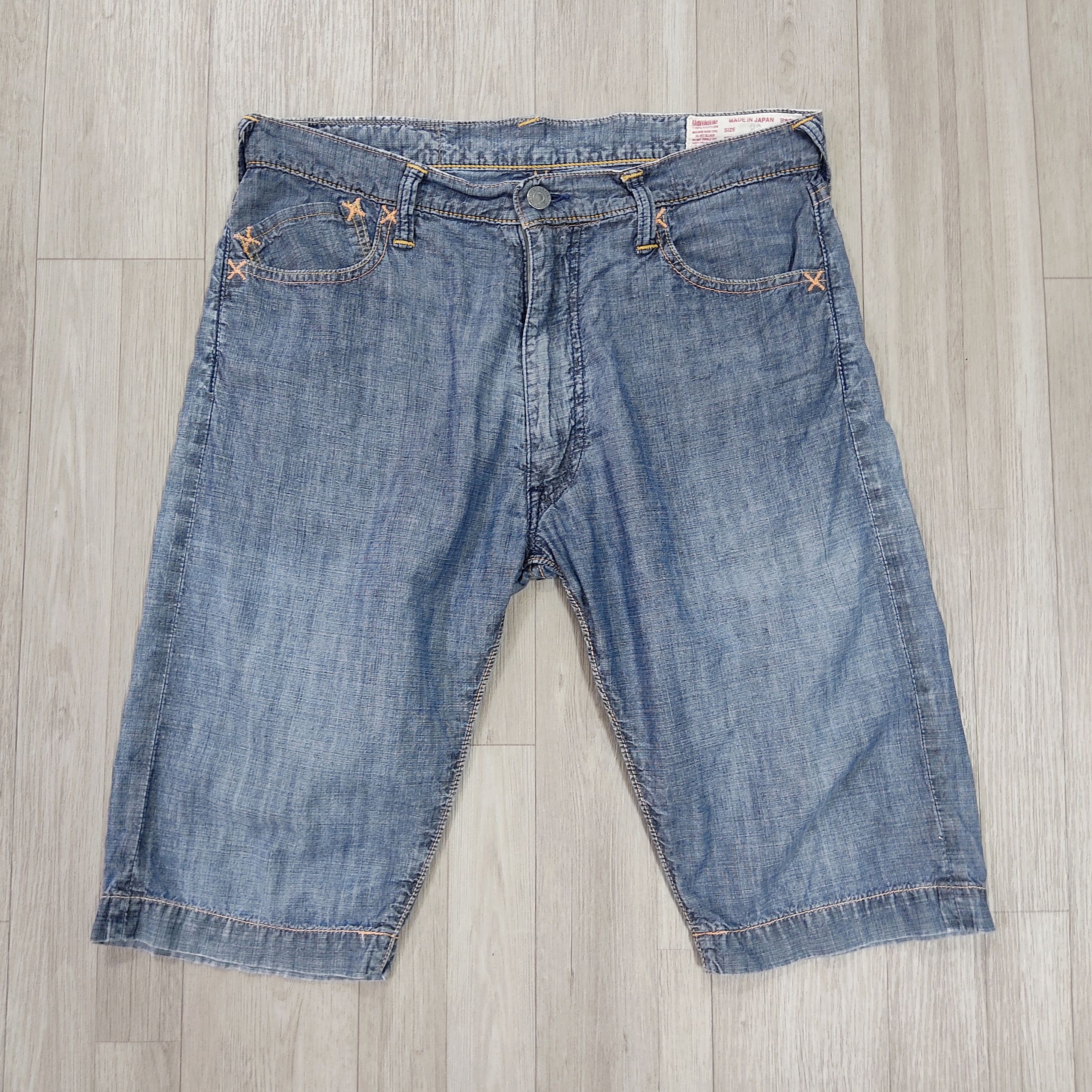Evisu Genes Lot 2005 Selvedge Light Denim Shorts