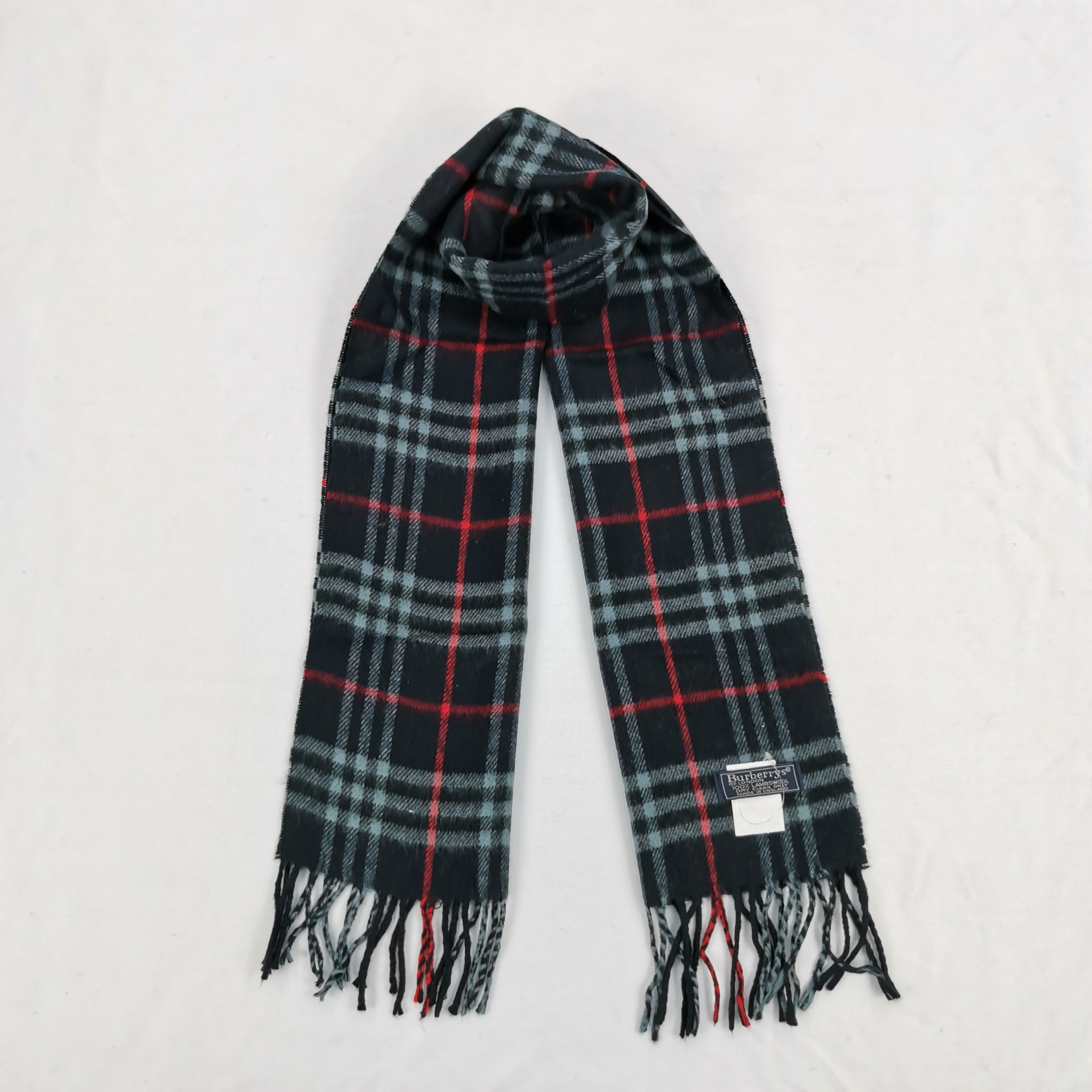 Burberry Vintage Burberry Scarf Muffler Wool Cashmere Scarves Size ONE SIZE - 1 Thumbnail