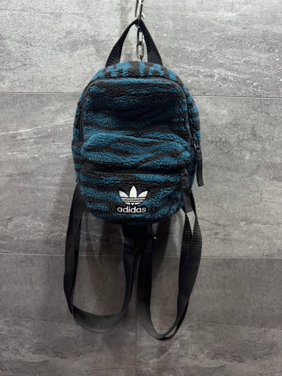 Adidas Adidas MINI BACKPACK teddy fur fleece Zebra Women’s Size ONE SIZE - 1 Thumbnail