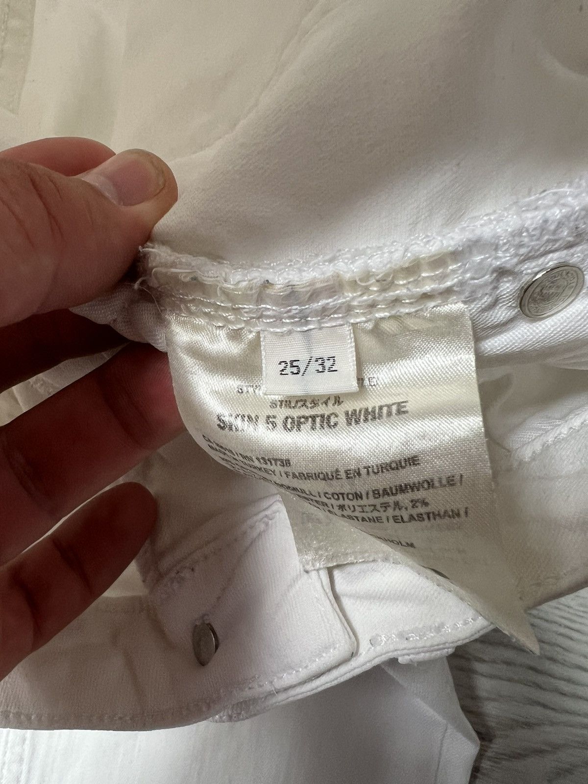 Acne Studios Acne Studios Skin 5 Optic White Jeans Denim Pants Skinny Size 25" / US 0 / IT 36 - 11 Thumbnail