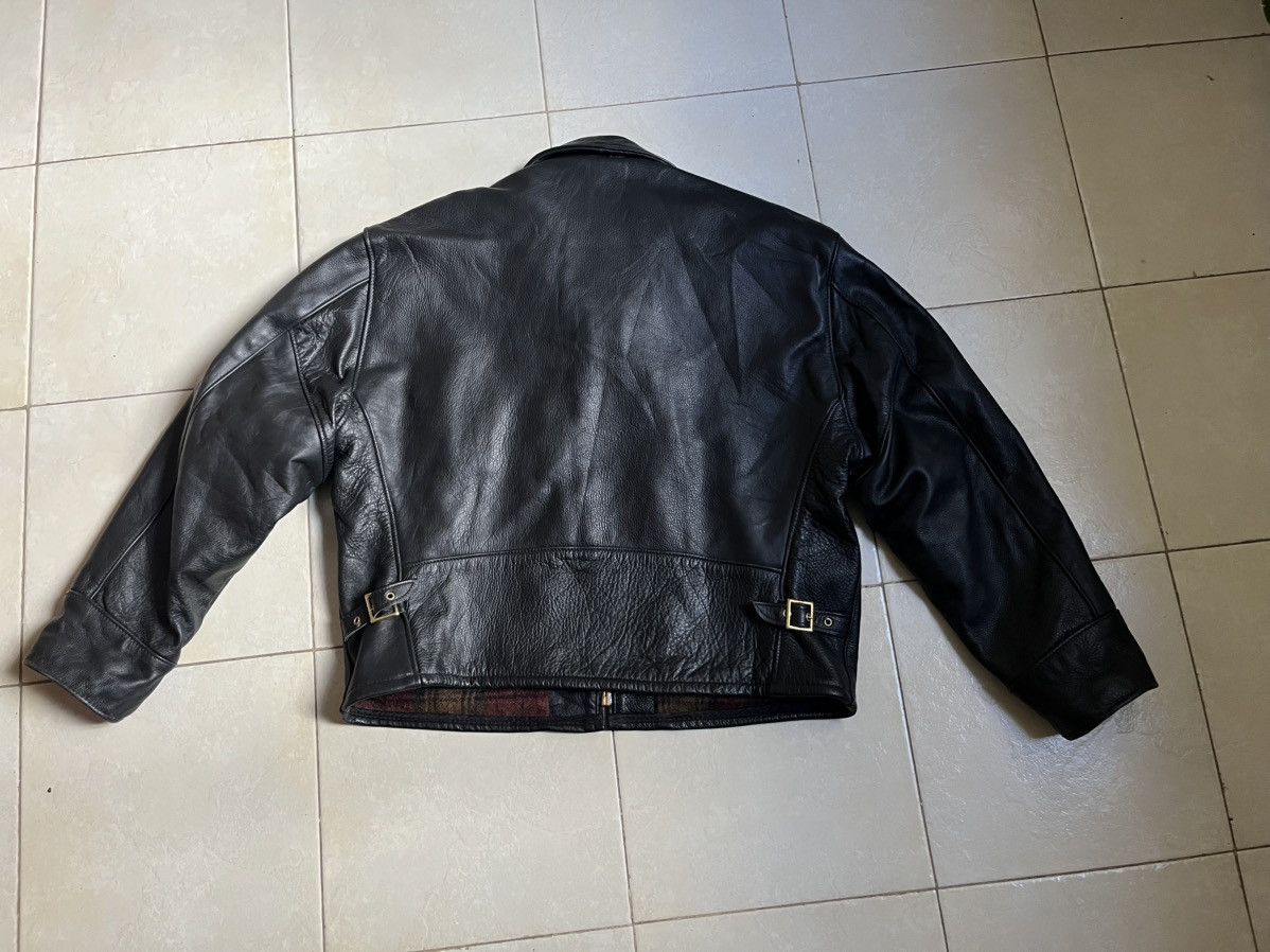 Schott Schott bomber jacket single rider leather jacket sz50, Y2k Size US M / EU 48-50 / 2 - 12 Thumbnail