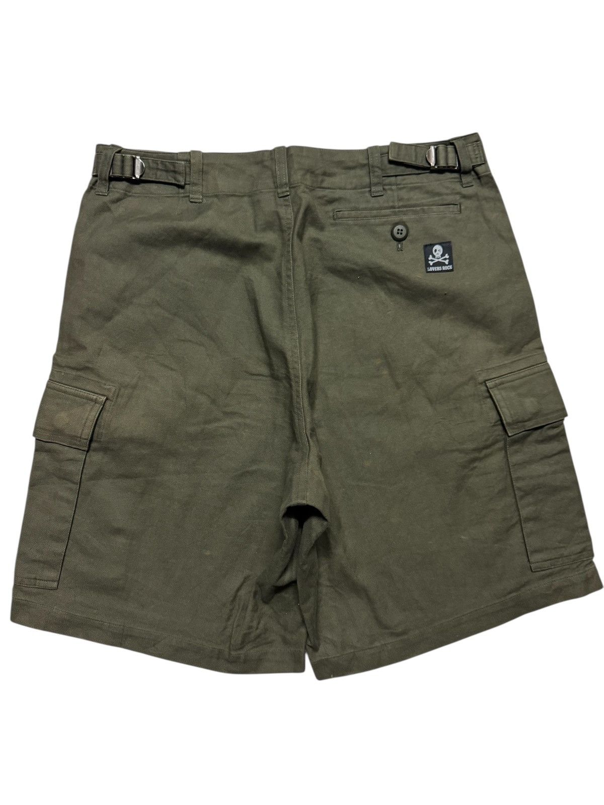 Seditionaries 💥PUNK SHORT PANTS💥 SUPERLOVERS ROCK OLIVE GREEN SHORT CARGO Size US 31 - 2 Thumbnail