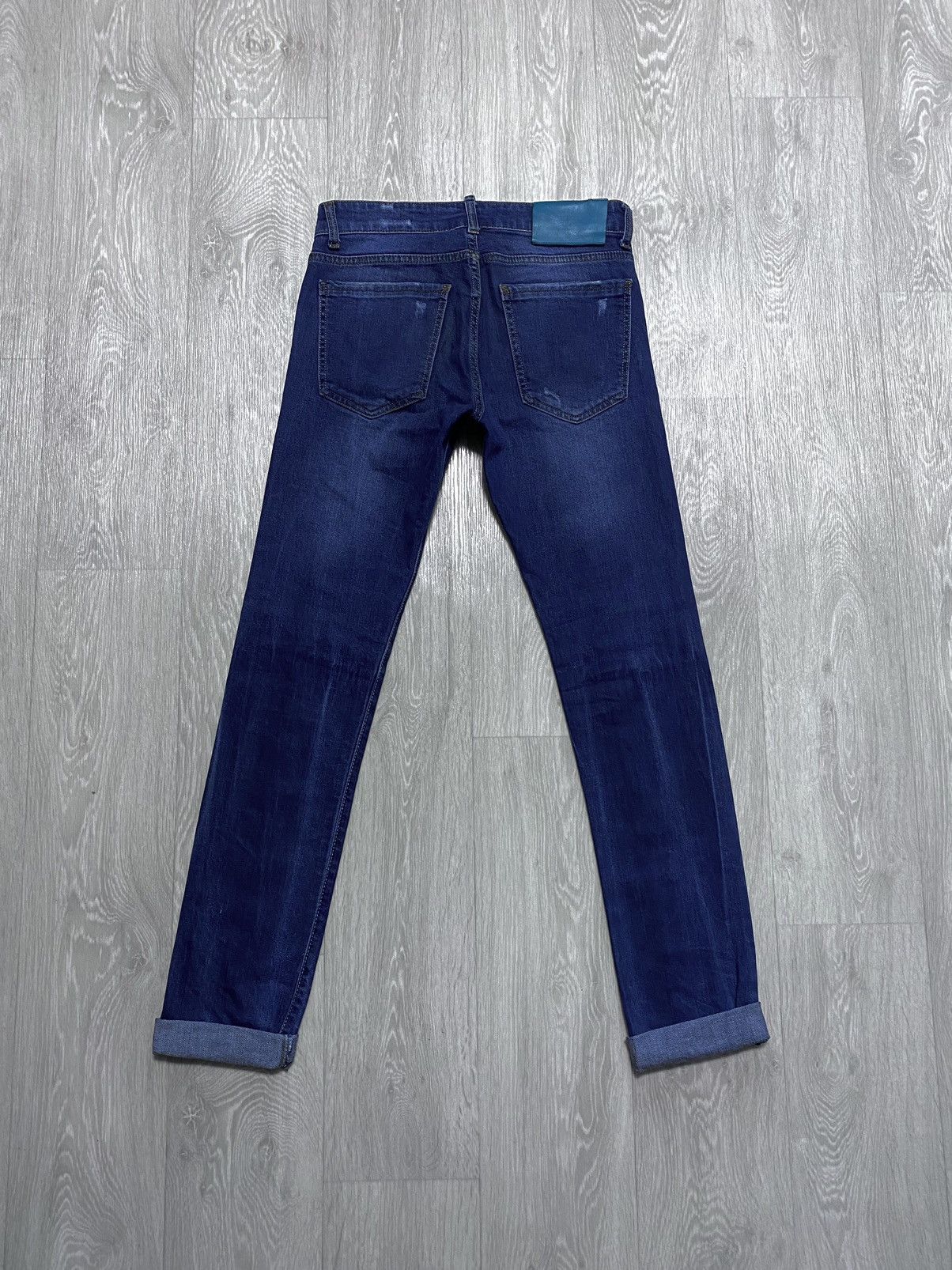 Dsquared2 Women’s Dsquared Washed Torn Distressed Paint Splatter Denim Size 28" / US 6 / IT 42 - 19 Thumbnail