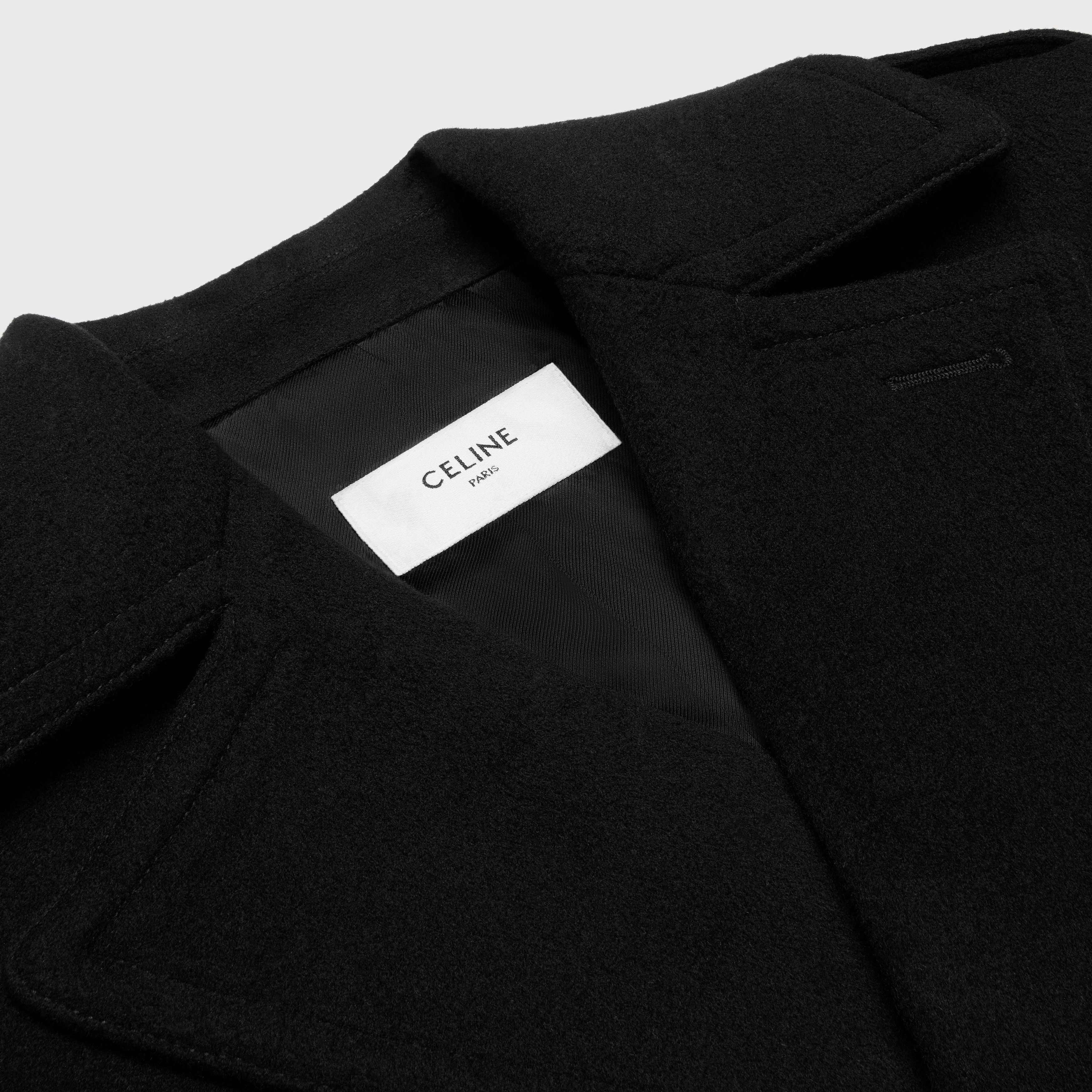 Celine o1bcso1str0825 Wool Coat in Black Size US M / EU 48-50 / 2 - 3 Thumbnail