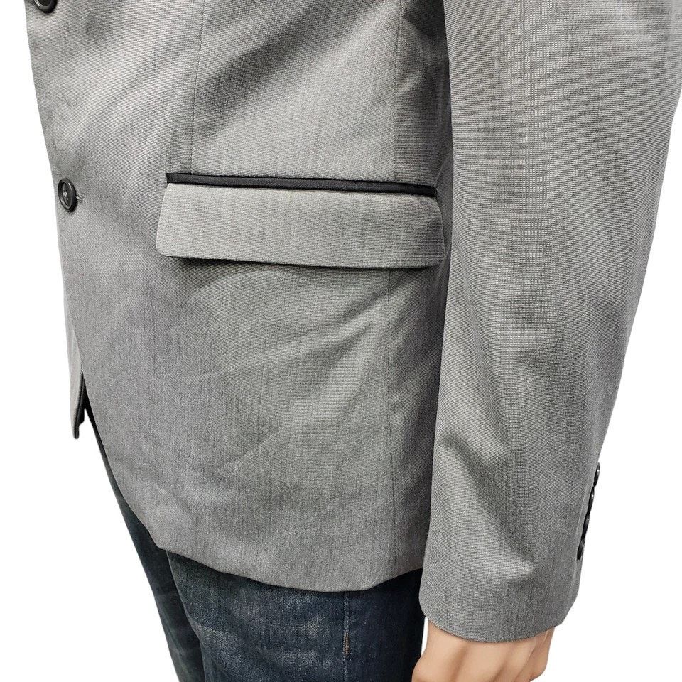 Zara Zara Man Blazer Jacket 40 Black Trim Floral Lining Vented Size 40R - 7 Thumbnail