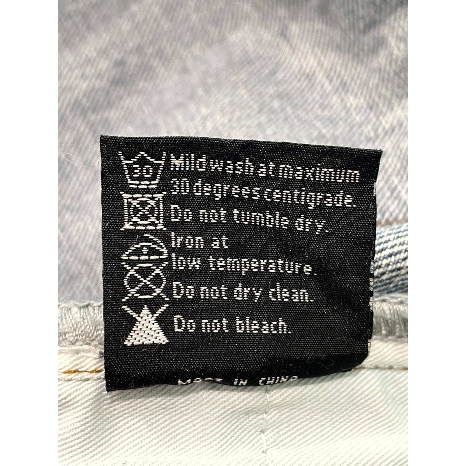 Who Decides War WDW Ultra Flare Scripture Light Wash Denim Jeans Size US 32 / EU 48 - 6 Thumbnail