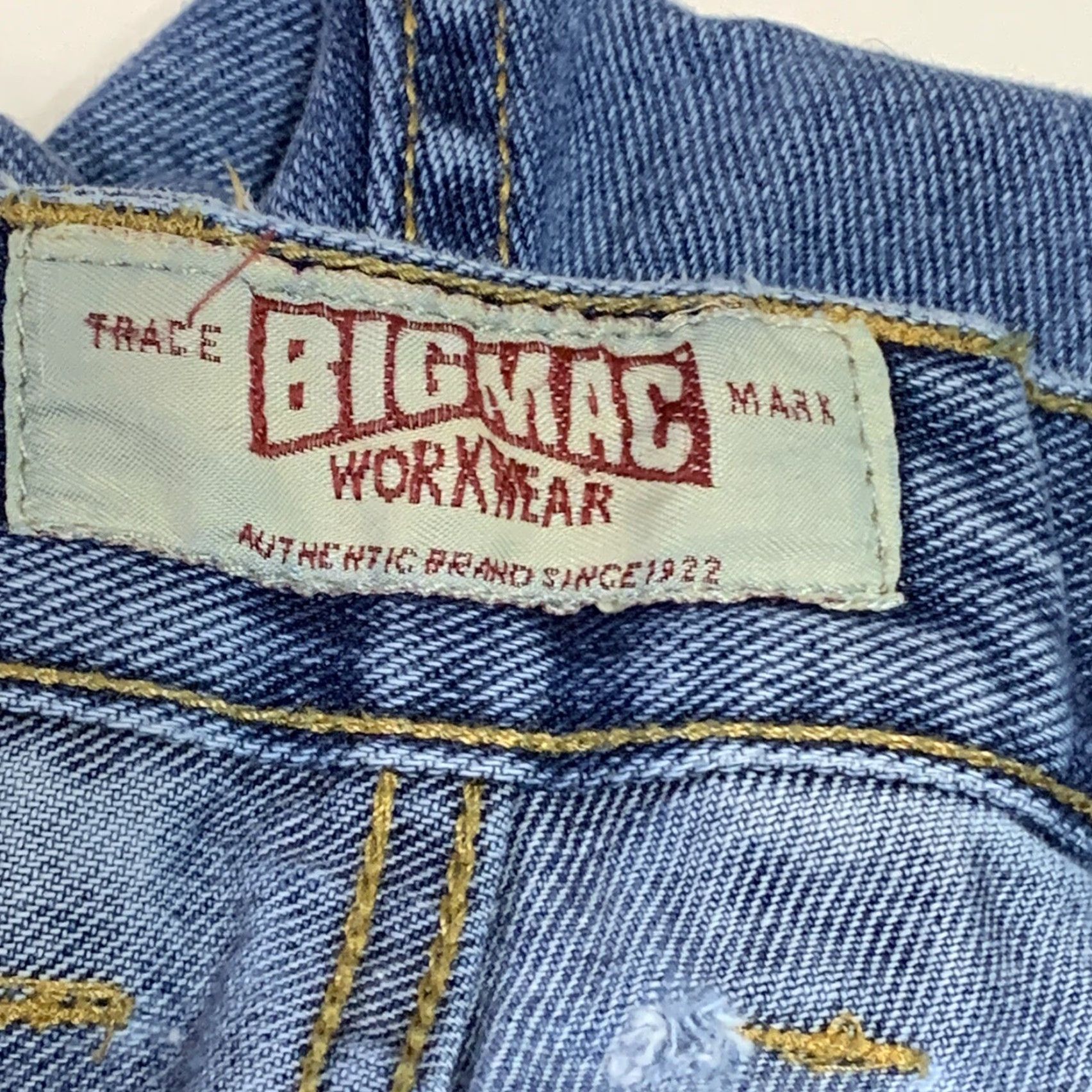 Vintage Big Mac Denim Shorts Mens 5 Pocket Zip Fly Blue 38 Regular Wool? Size US 38 / EU 54 - 6 Thumbnail