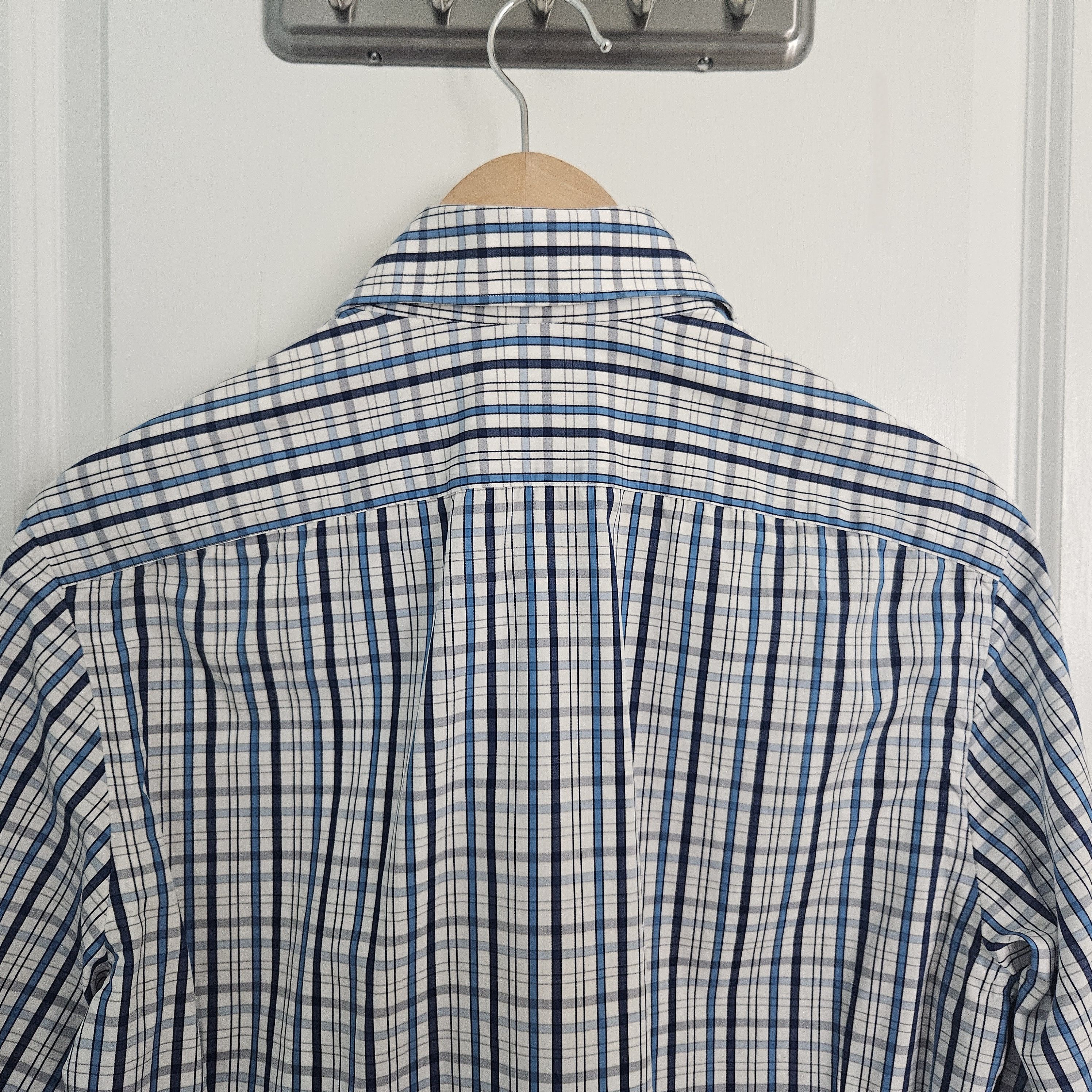 Kiton Kiton Black Dress Shirt – Blue Multi-Check, Size IT 38 / 15 Size US M / EU 48-50 / 2 - 2 Thumbnail