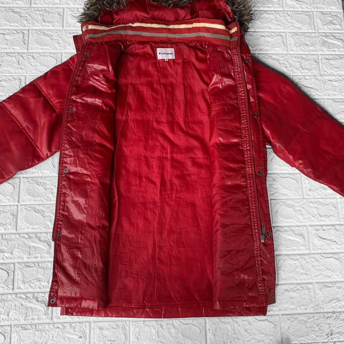 Converse Converse Puffer Fur Hoodie Jacket Size US M / EU 48-50 / 2 - 4 Thumbnail