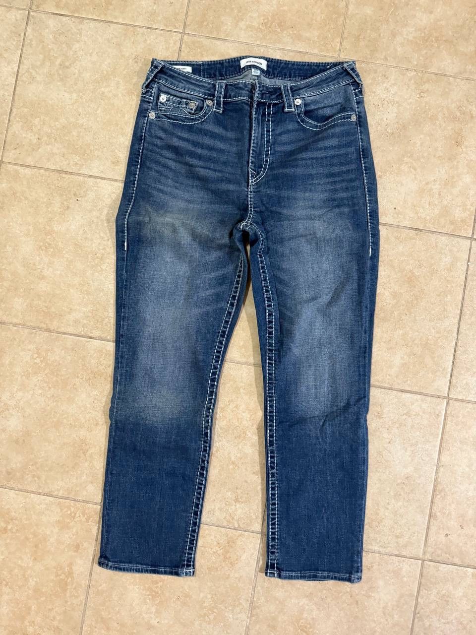 True Religion True Religion Jennie Curvy Jeans w32 size navy blue washed Size 32" / US 10 / IT 46 - 4 Thumbnail