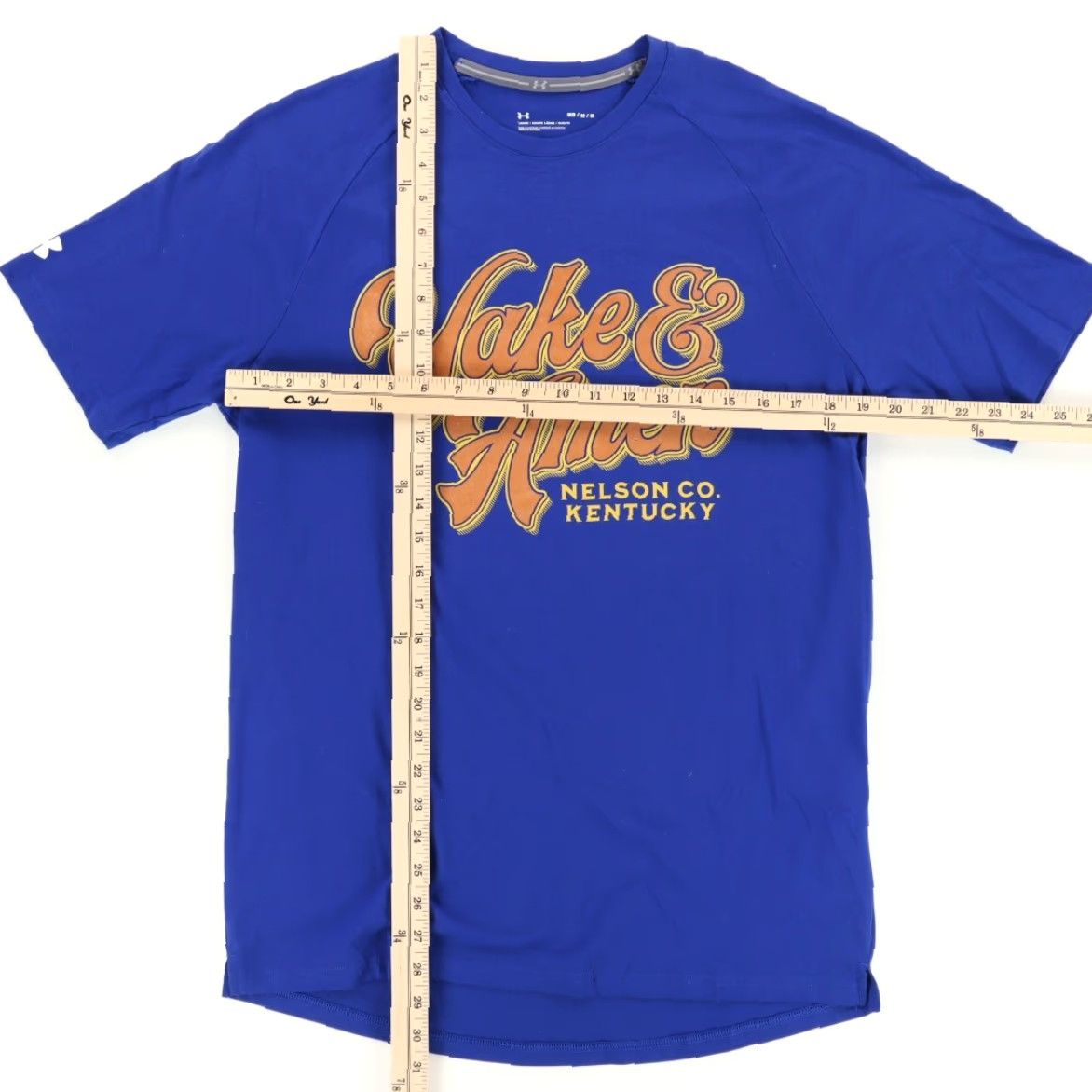 Under Armour Under Armour Shirt Blue M Mens Yake & Amen Solid T-Shirt 30in Chest 19in Crew Neck Short Sleeve Regular Fit Cotton Blend Size US M / EU 48-50 / 2 - 3 Thumbnail