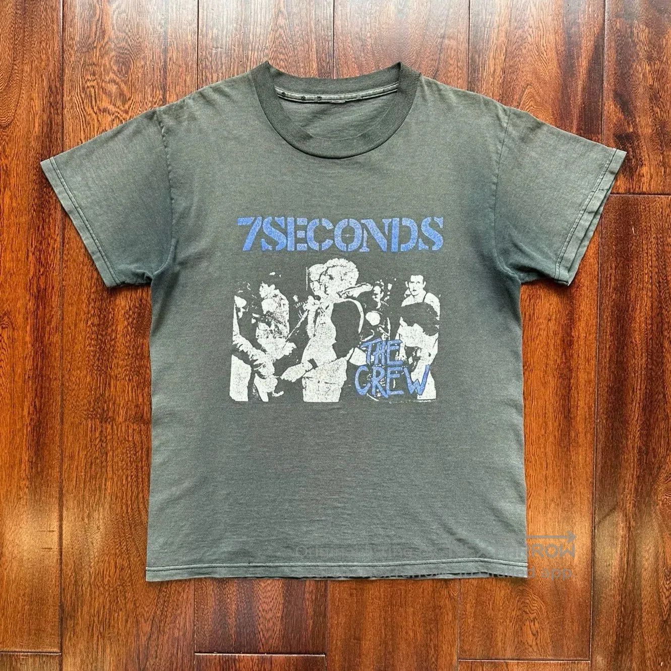 Vintage Vintage 7seconds 90s Faded Fugazi Tee. Size US M / EU 48-50 / 2 - 1 Thumbnail
