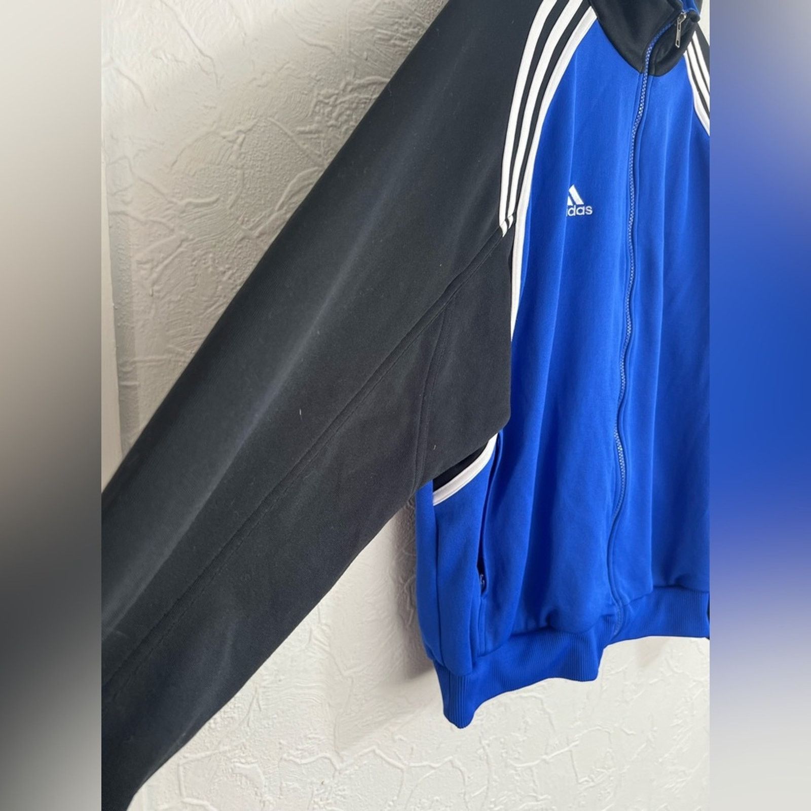 Adidas Vintage Adidas Track Jacket 90s 3 Stripes Tre Foil Full Zip Size US L / EU 52-54 / 3 - 3 Thumbnail