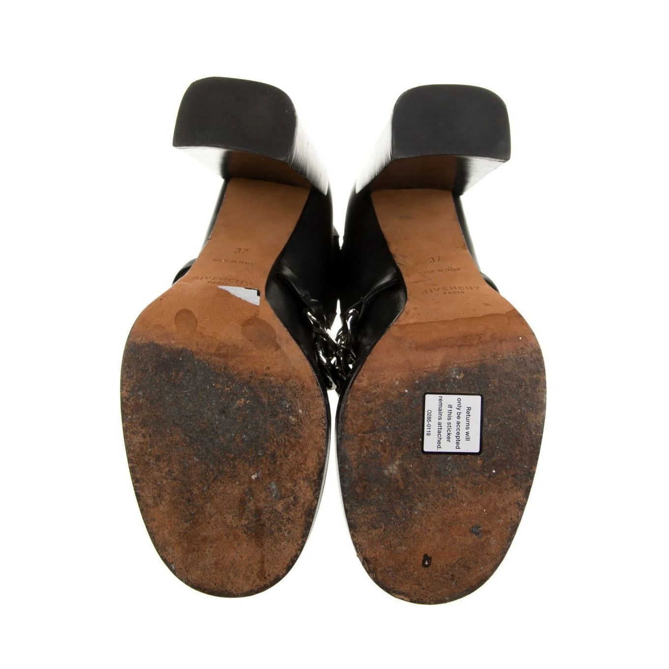 Givenchy GIVENCHY Leather Chain-Link Accents Chelsea Boots Size: 7 | Size US 7 / IT 37 - 5 Thumbnail