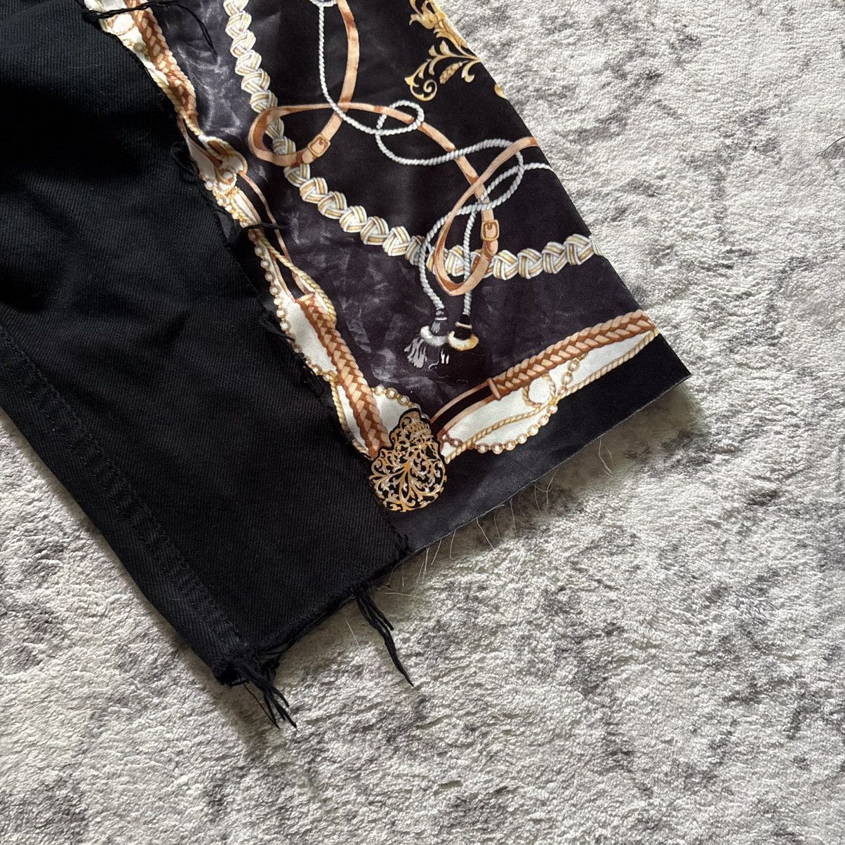 Obelisk Obelisk Silk Skull Insert Denim Jorts Black | Size 28 Size US 28 / EU 44 - 7 Thumbnail
