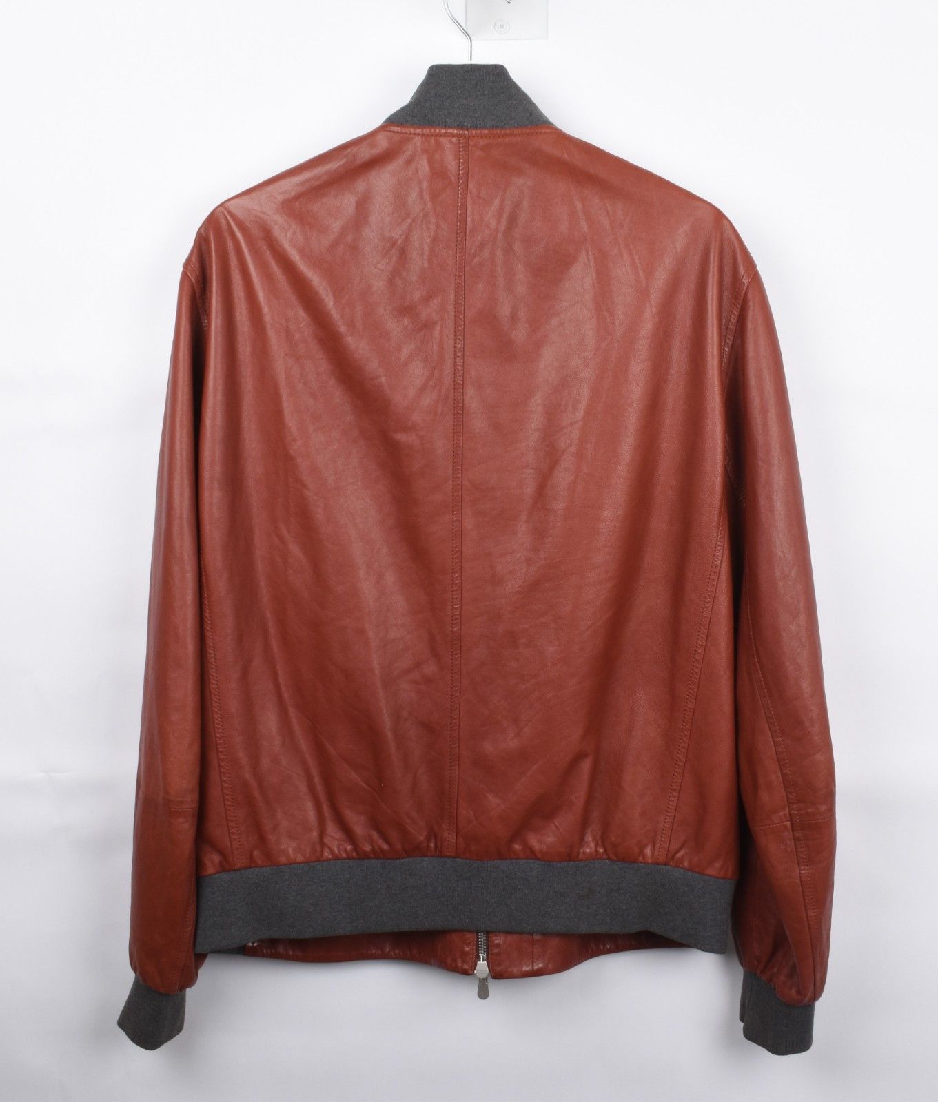 Brunello Cucinelli Brunello Cucinelli Men Jacket Leather Bomber Size L, S1891 Size US L / EU 52-54 / 3 - 3 Thumbnail