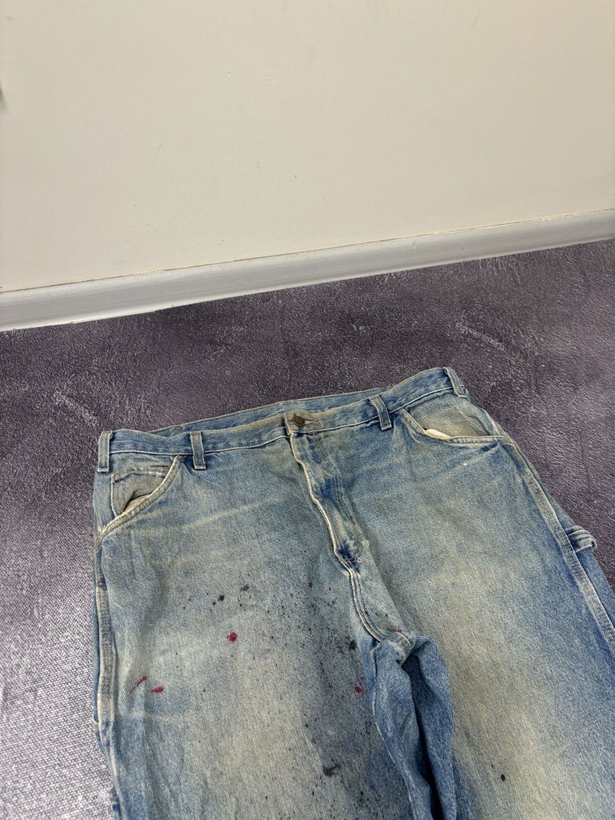 Dickies Vintage Dickies Workwear Faded Blue Hype Denim Baggy Jeans Size US 40 / EU 56 - 11 Thumbnail
