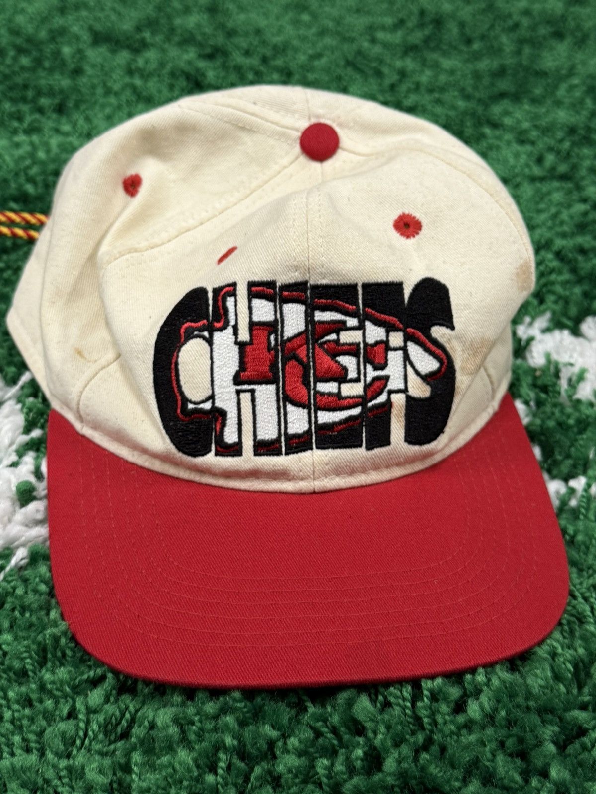 Vintage Vintage Kansas City Chiefs Adjustable Drawstring Hat KC Size ONE SIZE - 2 Thumbnail