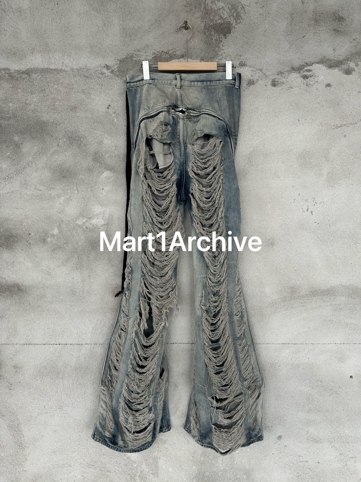 Rick Owens Rick Owens 24SS Drkshdw Ripped Banana Zip pants Size US 30 / EU 46 - 1 Thumbnail