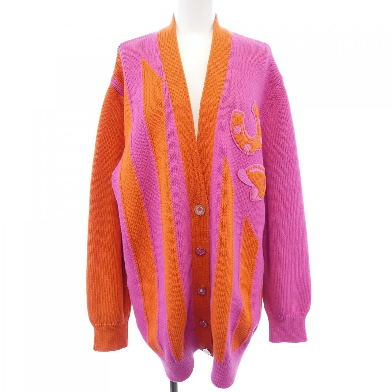 Hermes Hermes Hermes CANDY LIBRIS Cardigan38 Textile Tops DUTY FREE for USA Size ONE SIZE - 1 Thumbnail