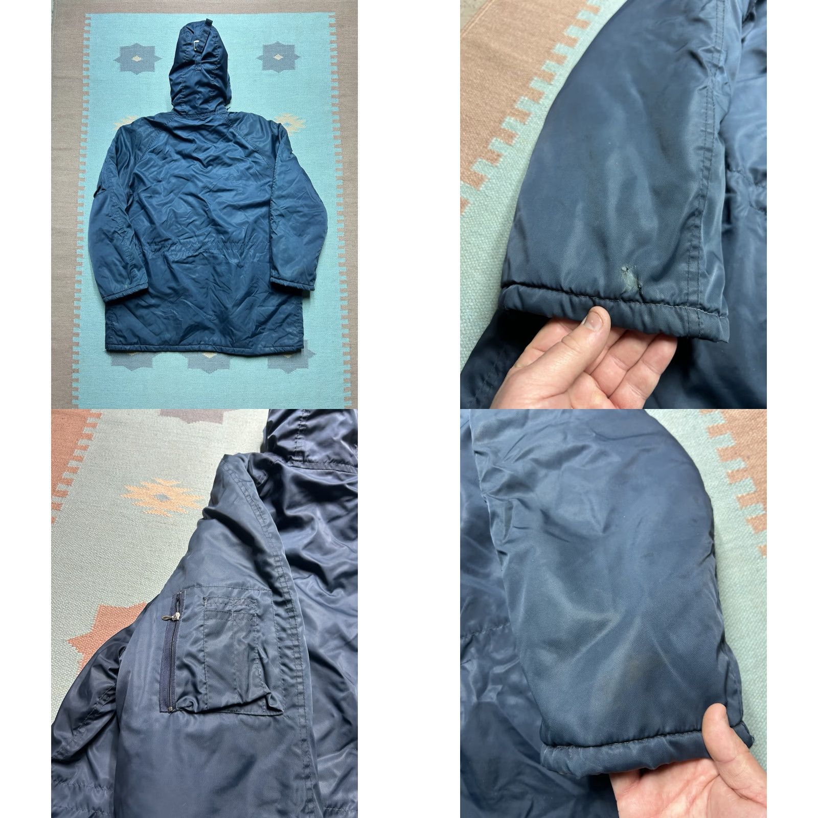 Sears VINTAGE Sears parka jacket N-3B style snorkel puffer coat blue XL tall Men Jacket Size US XL / EU 56 / 4 - 8 Thumbnail
