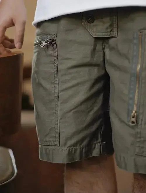 Other 20SS Indigo Union Japan Olive Military Shorts Size US 32 / EU 48 - 4 Thumbnail