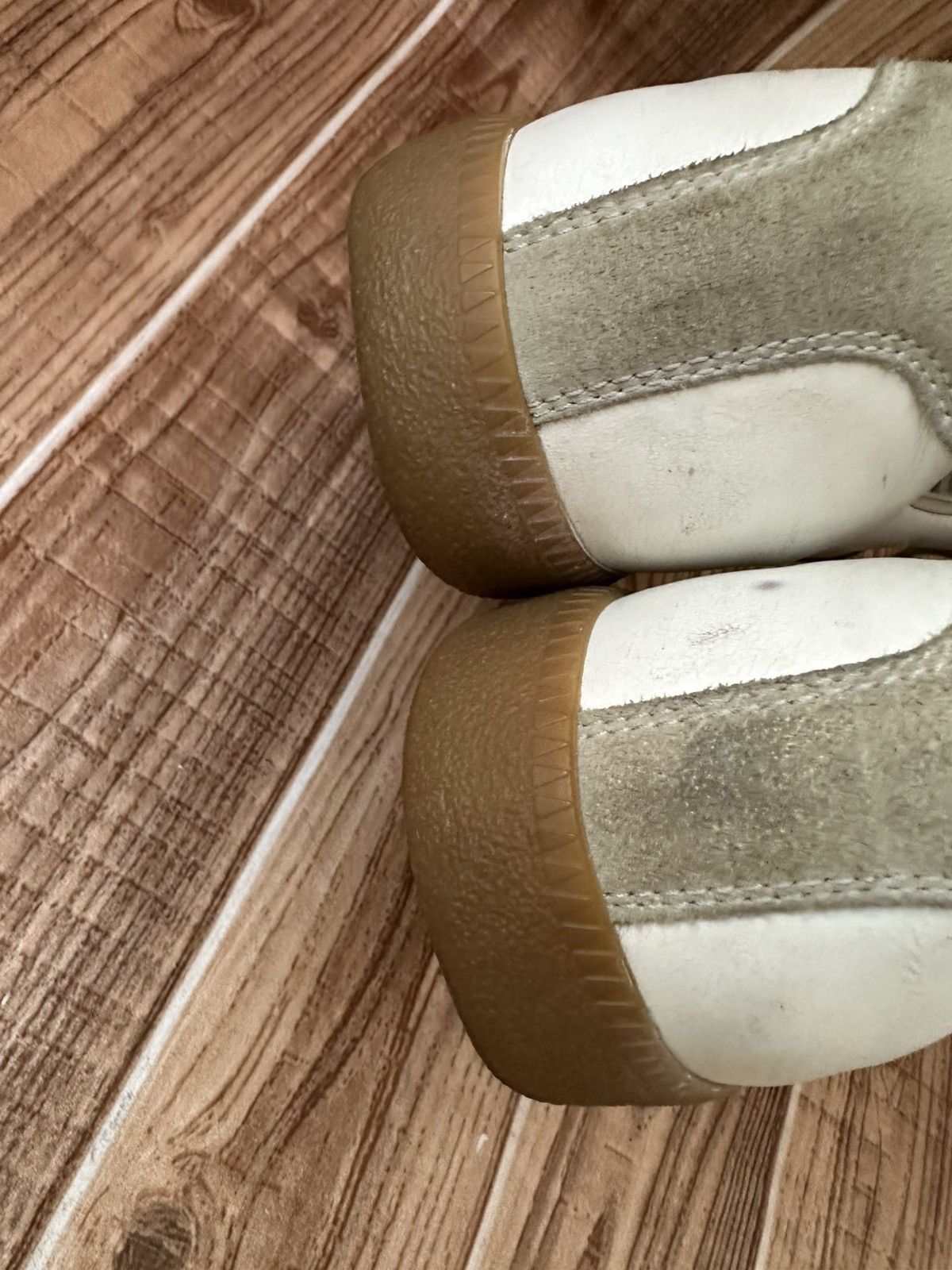 Maison Margiela Maison Margiela REPLICA GAT Gray/White Lowtop Sneaks Size US 9 / EU 42 - 25 Thumbnail