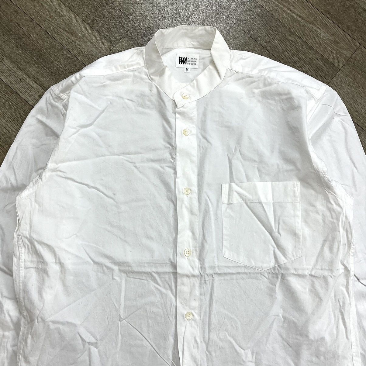 Issey Miyake Issey Miyake IM Product Shanghai Collar White Shirt Size US M / EU 48-50 / 2 - 2 Thumbnail