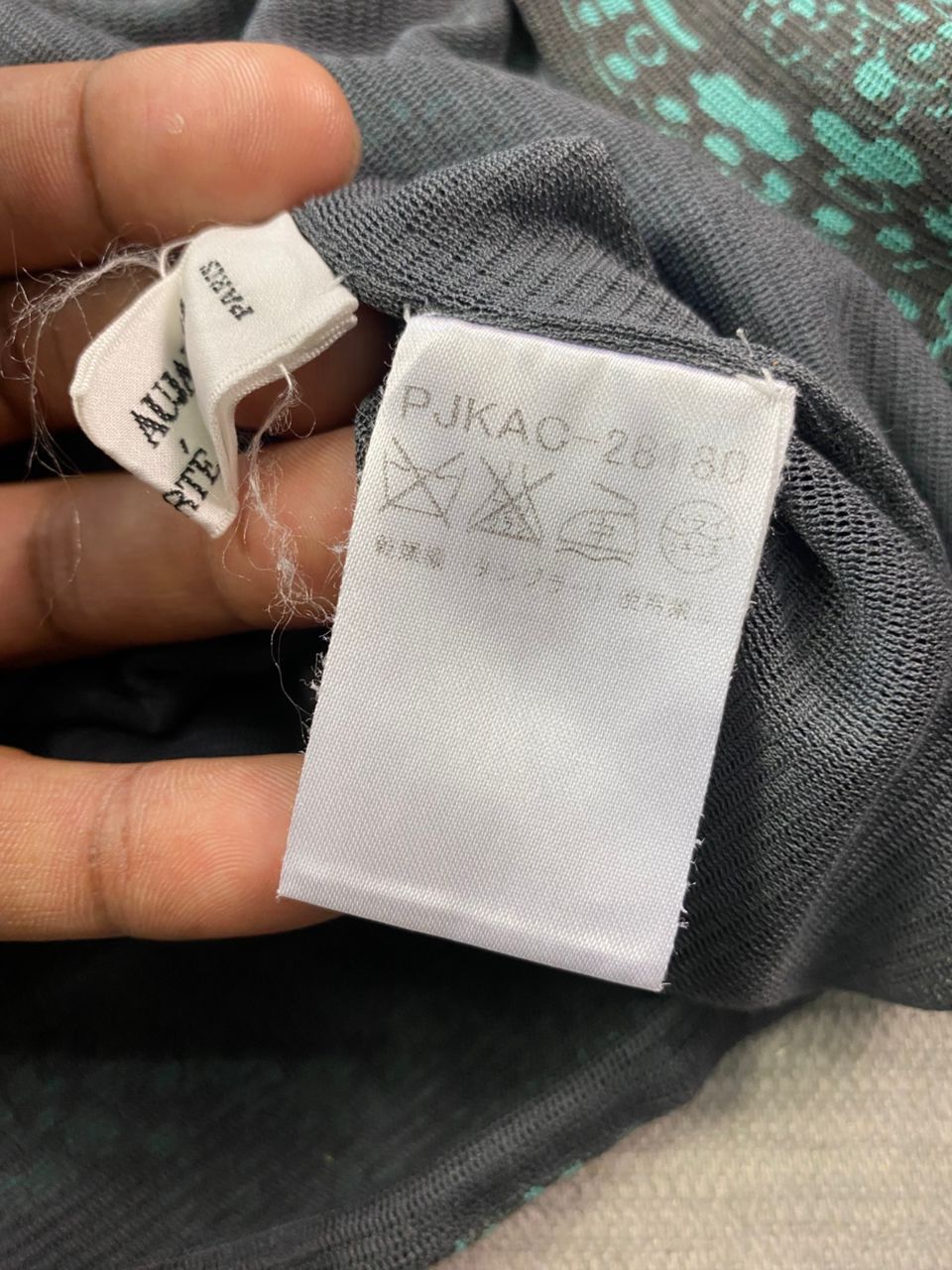 Designer × If Six Was Nine × Jean Paul Gaultier JPG Style - Christian Aujard Silk Mesh Top Long Sleeves Size M / US 6-8 / IT 42-44 - 8 Thumbnail