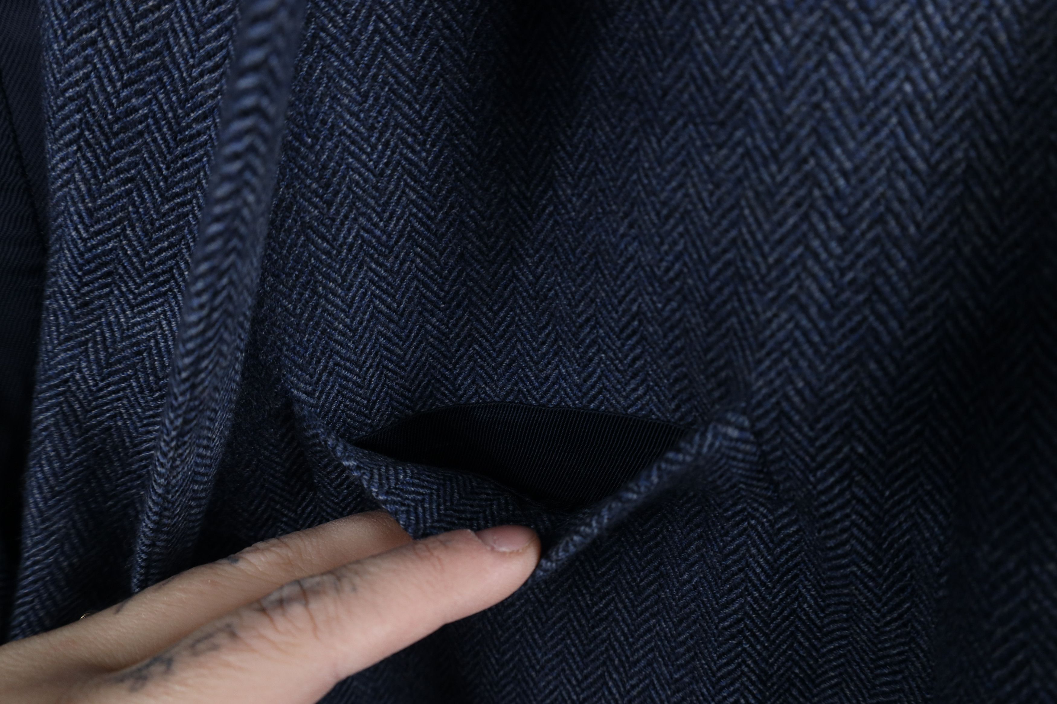 Vintage Vintage 90s Streetwear Herringbone Blazer Suit Coat Jacket Size US XL / EU 56 / 4 - 5 Thumbnail