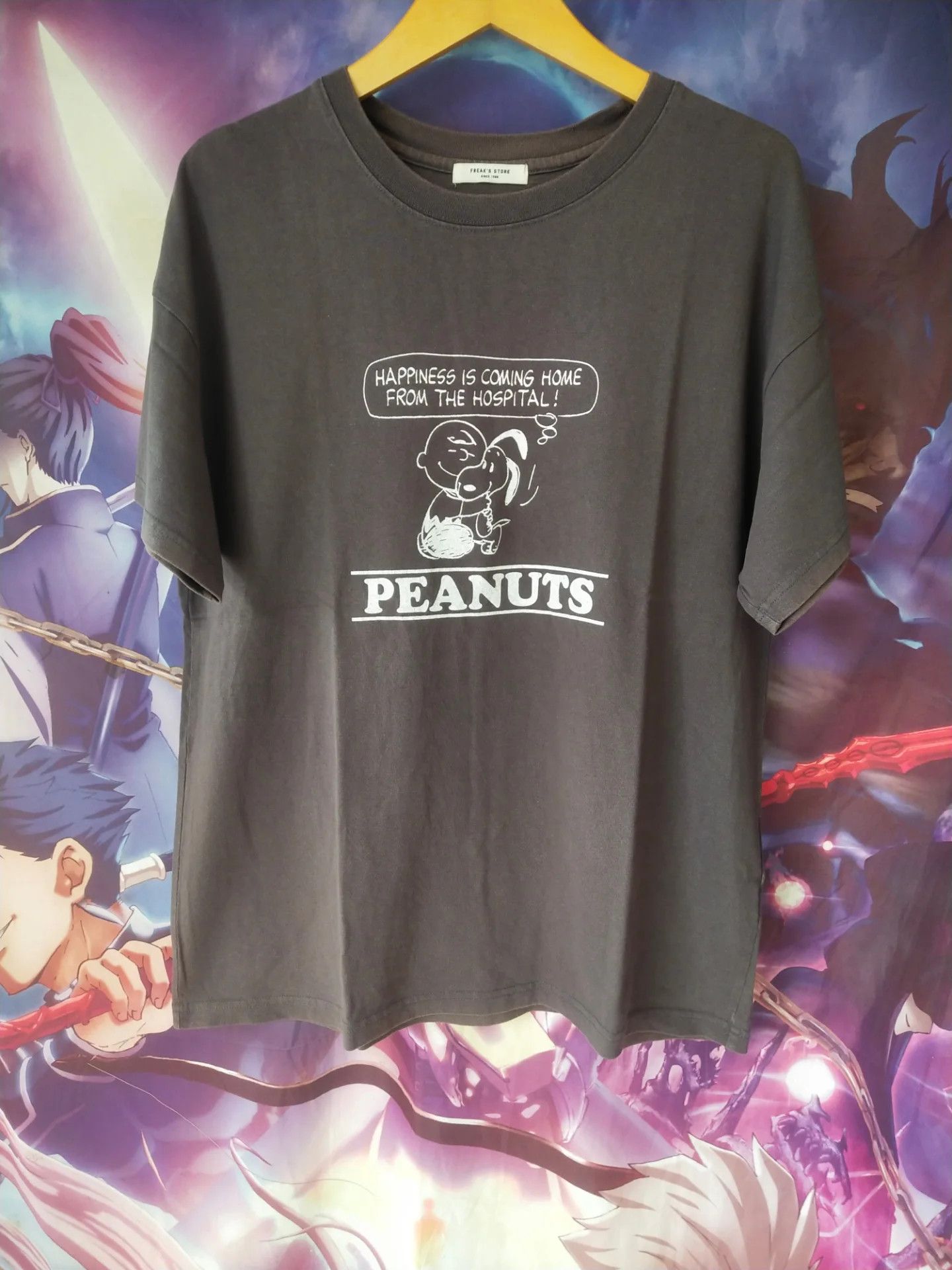 Vintage Snoopy Peanuts x Freak's Store Brown Cartoon Tee