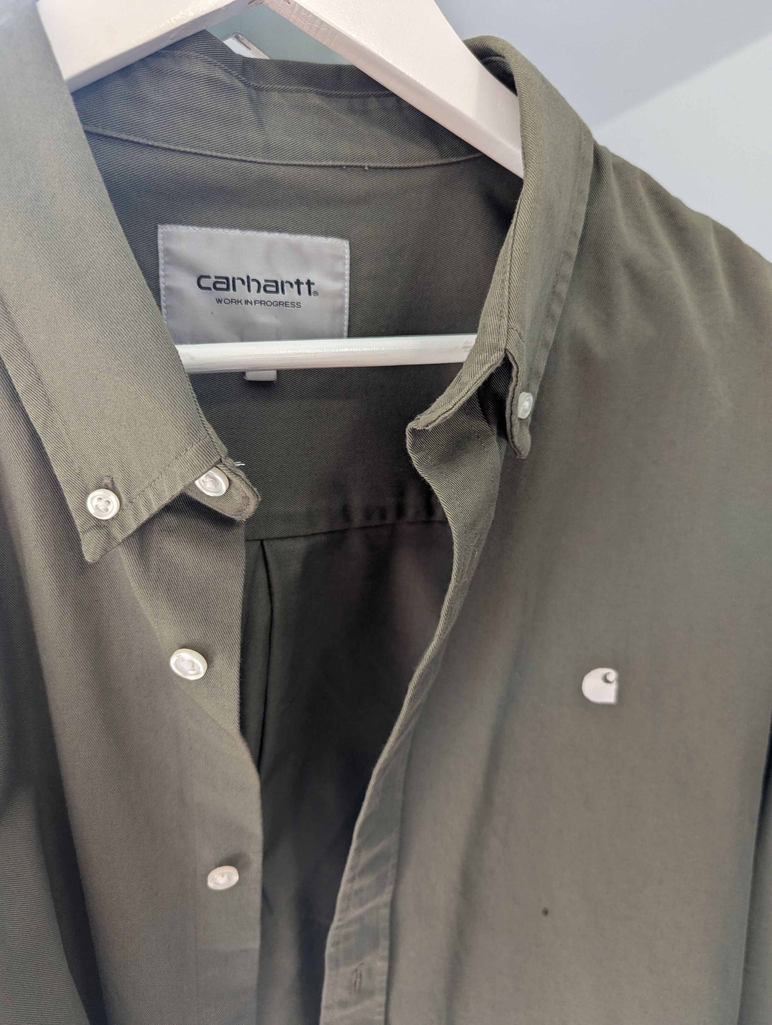 Carhartt Wip Carhartt shirt Madison Khaki Regular Fit Size US XL / EU 56 / 4 - 2 Thumbnail