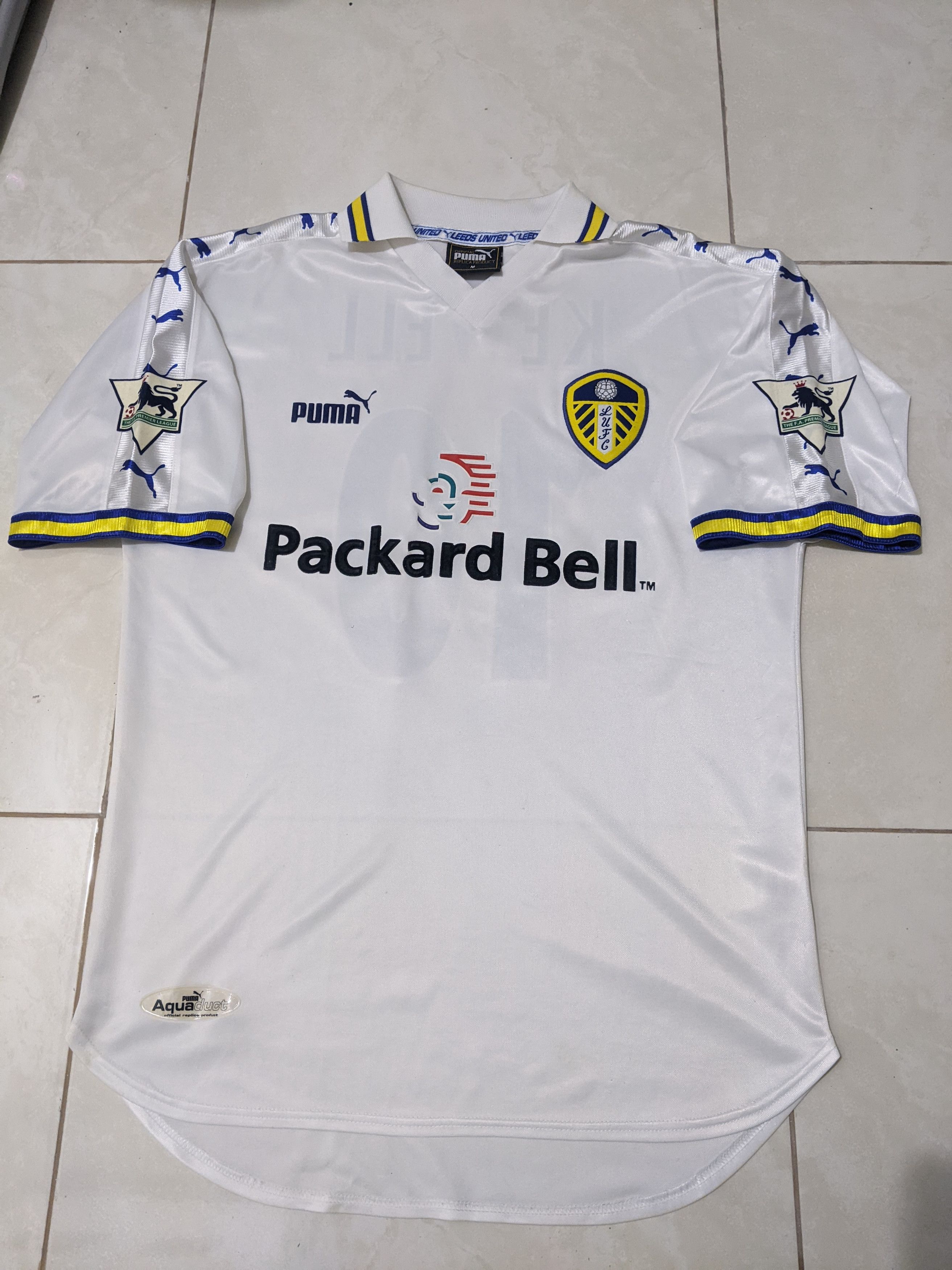 Puma Leed united 1998-2000 home kewel Jersey football shirt Size US M / EU 48-50 / 2 - 1 Thumbnail
