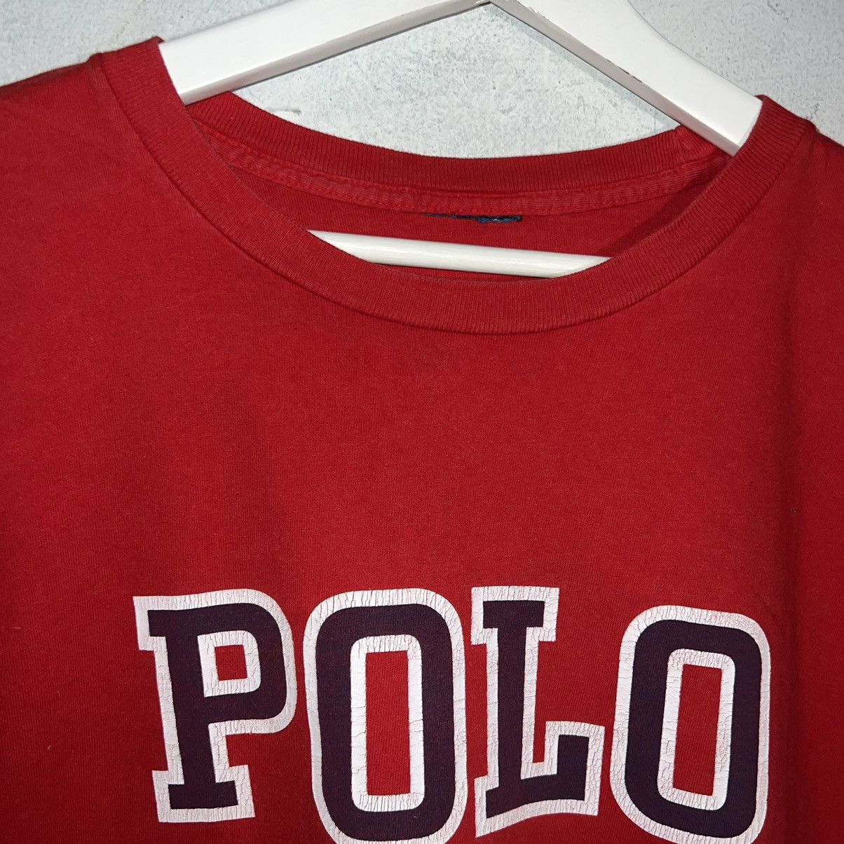 Polo Ralph Lauren 90s Vintage Polo Spell Out Logo Ralph Lauren T-Shirt Size US XL / EU 56 / 4 - 3 Thumbnail