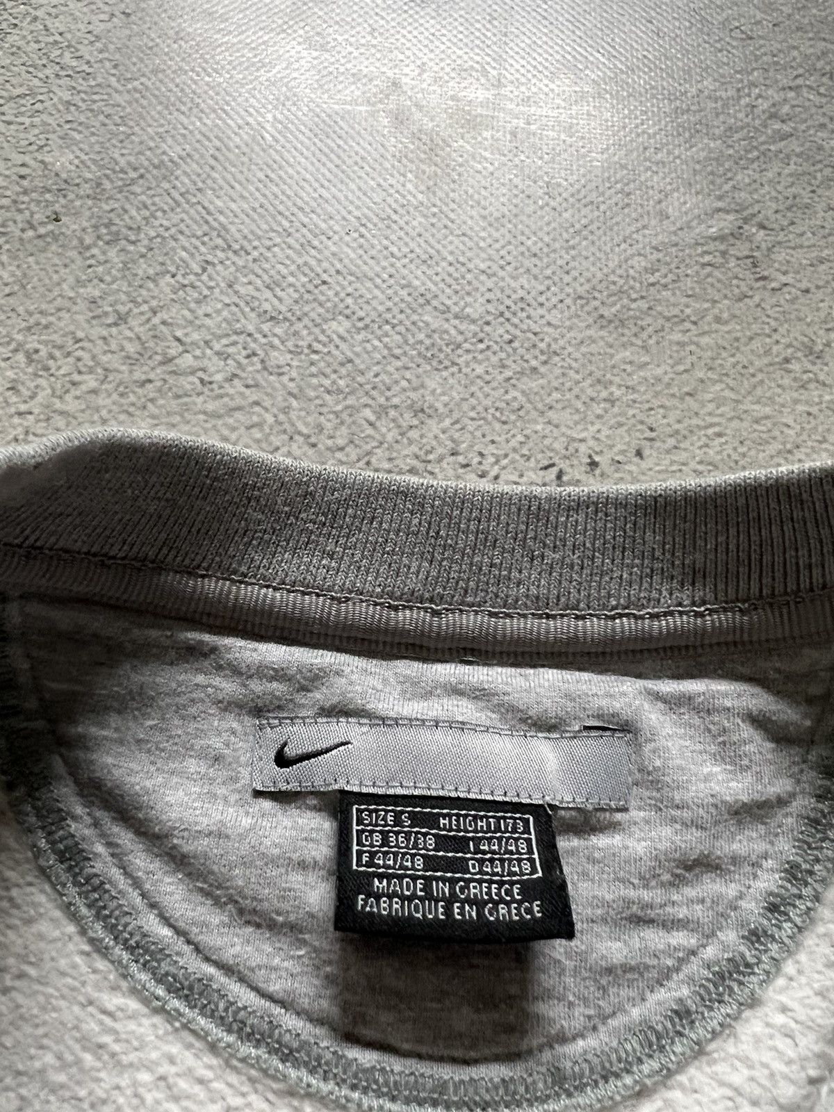 Nike × Vintage Vintage Y2k Nike 🩶 Mini Swoosh Basic Blank Sweatshirt 90’s Size US S / EU 44-46 / 1 - 9 Thumbnail