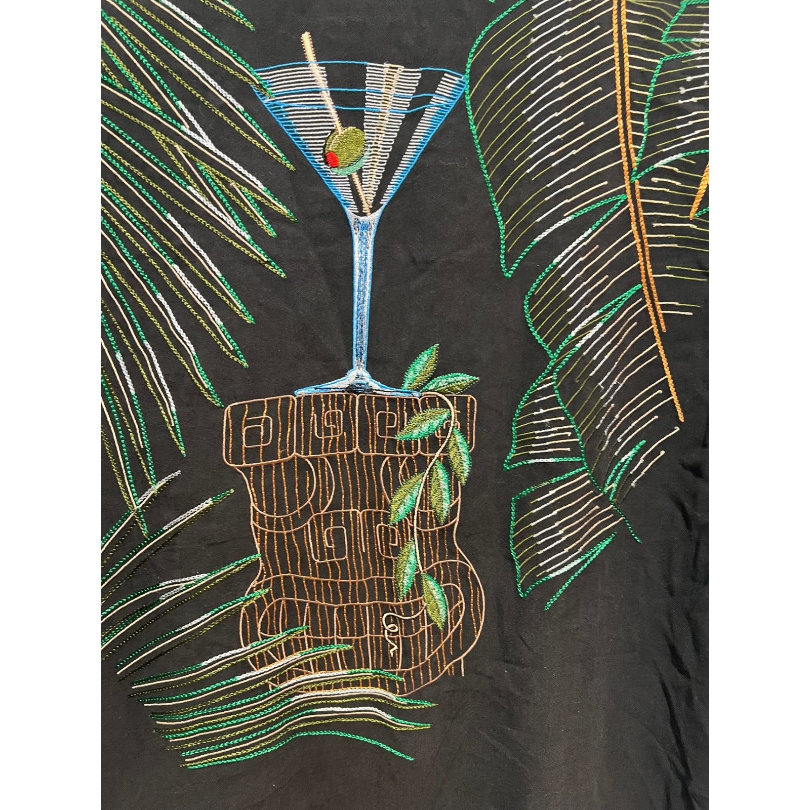 Tori Richard Tori Richard Silk Blend Shirt 50 Year Mens L Black Martini E Size US L / EU 52-54 / 3 - 5 Thumbnail