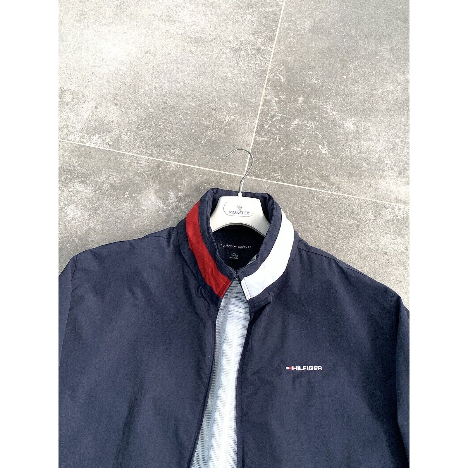 Tommy Hilfiger × Vintage Mens TOMMY HILFIGER Y2K Logo Bomber Jacket Coat XXL 2XL EU56 Size US XXL / EU 58 / 5 - 8 Thumbnail