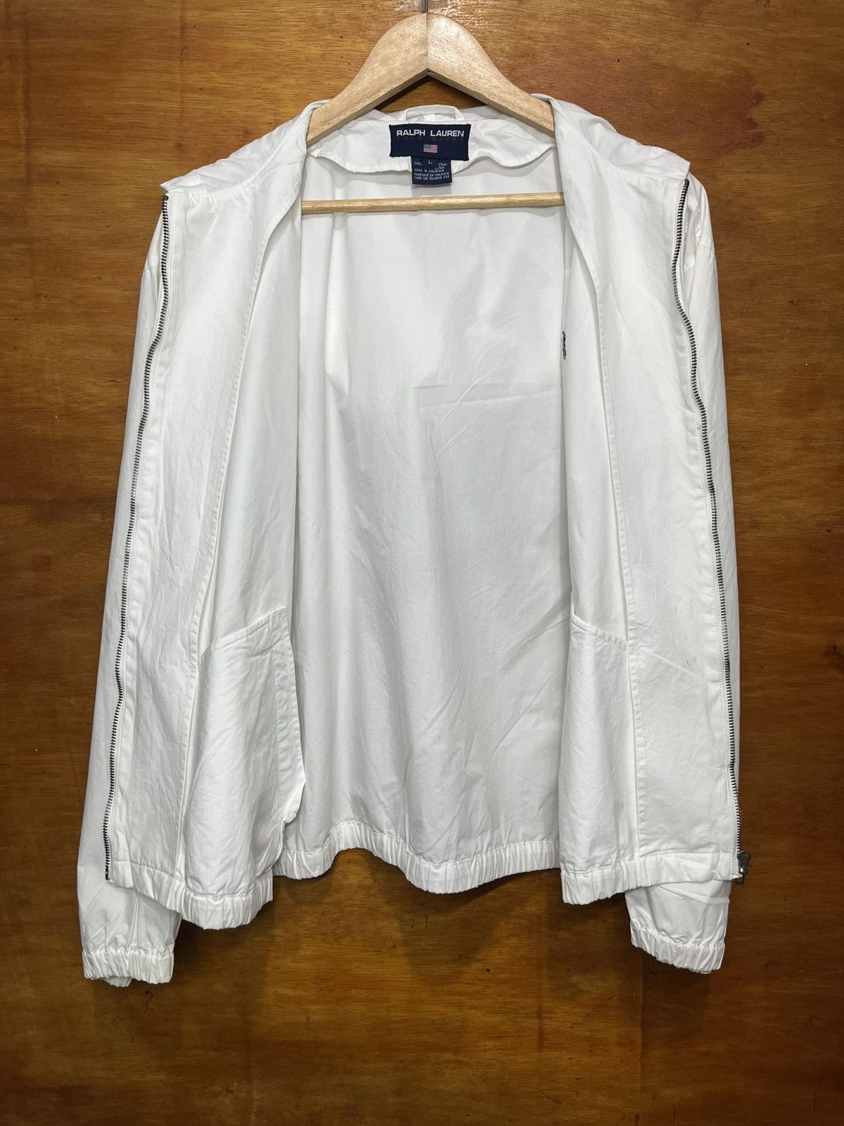 Polo Ralph Lauren × Vintage 1990s Ralph Lauren POLO SPORT Light Parka White Size US L / EU 52-54 / 3 - 6 Thumbnail